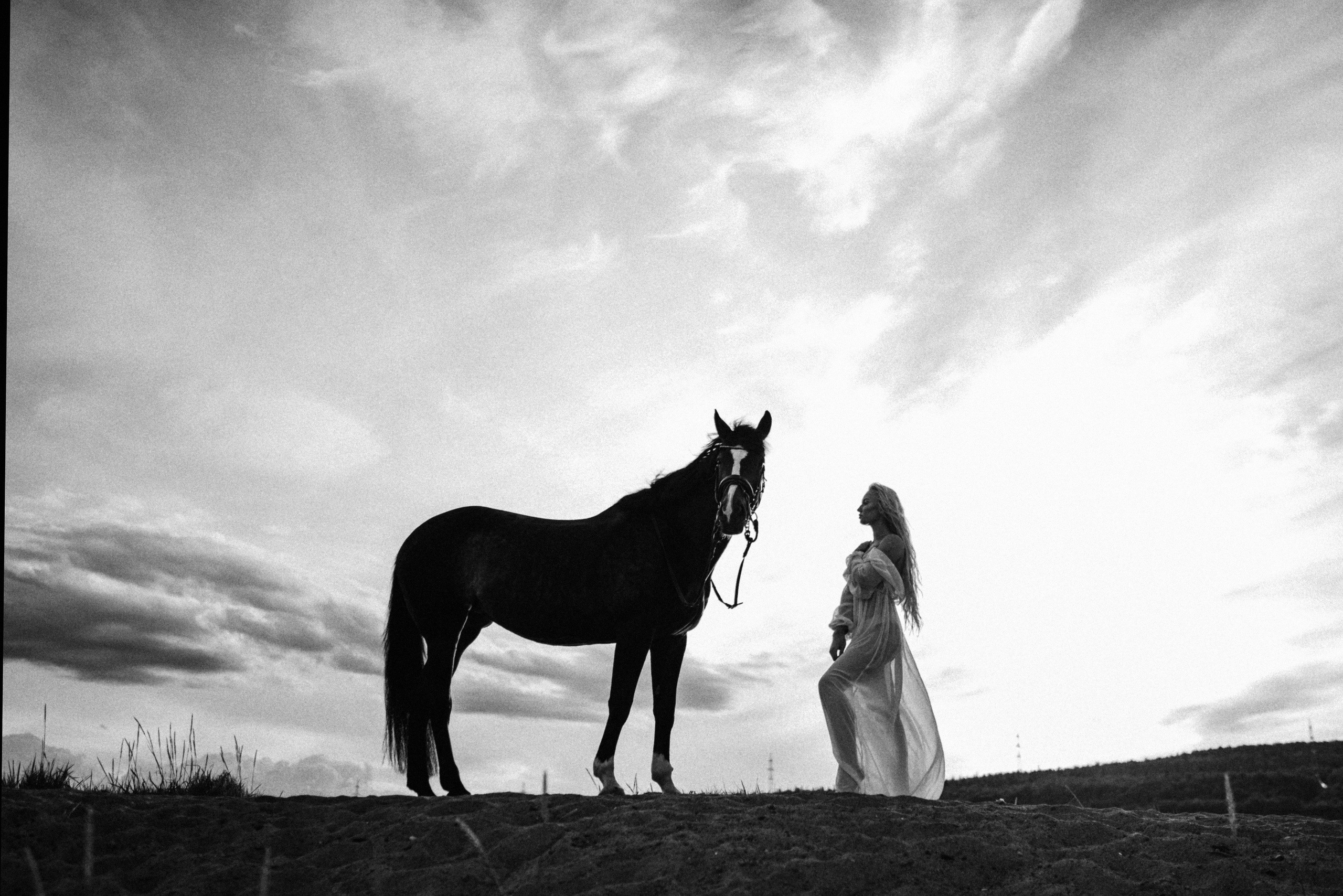 Валерия. Атмосферная фотосессия с лошадью. Фотограф в Мурманске Екатерина Рудак