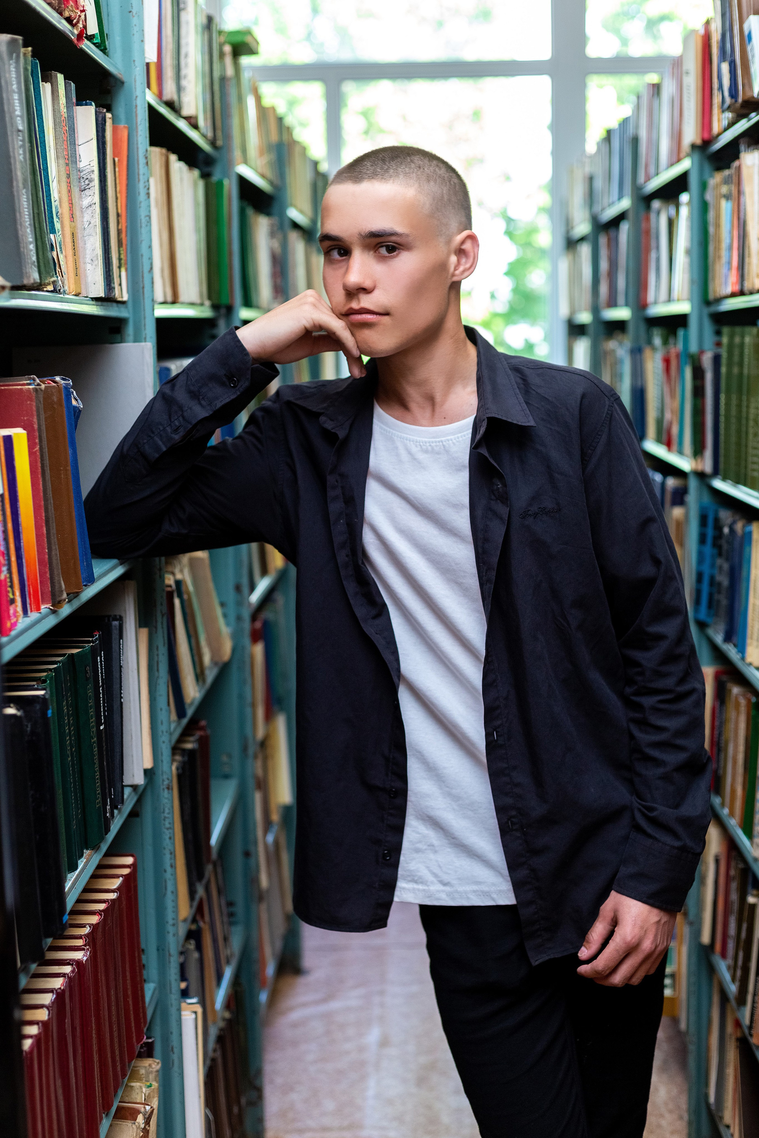 Съемка в библиотеке. Выпускные альбомы Воронеж от Веры Соколовой