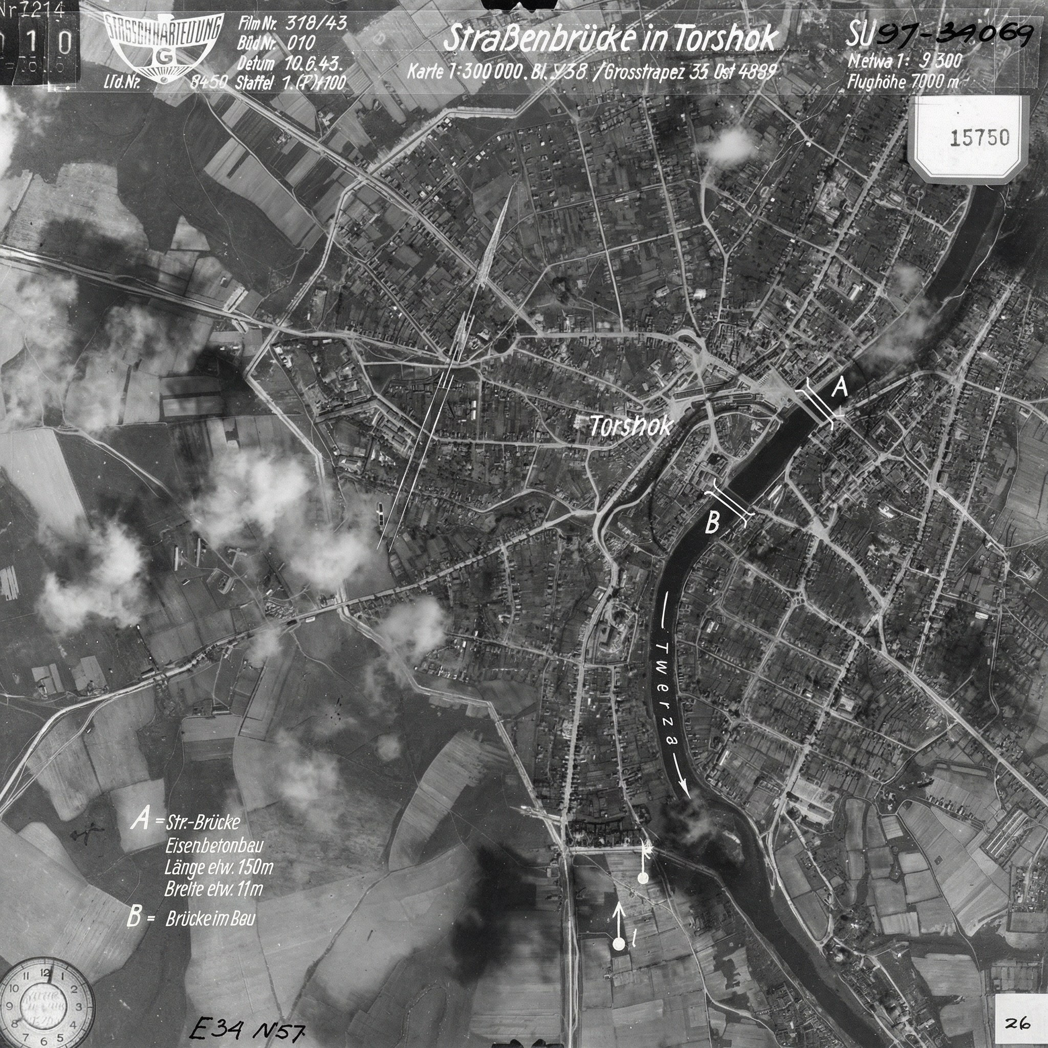 Аэрофотосъемка Торжка люфтваффе 1941–1943: архивные фото ВОВ