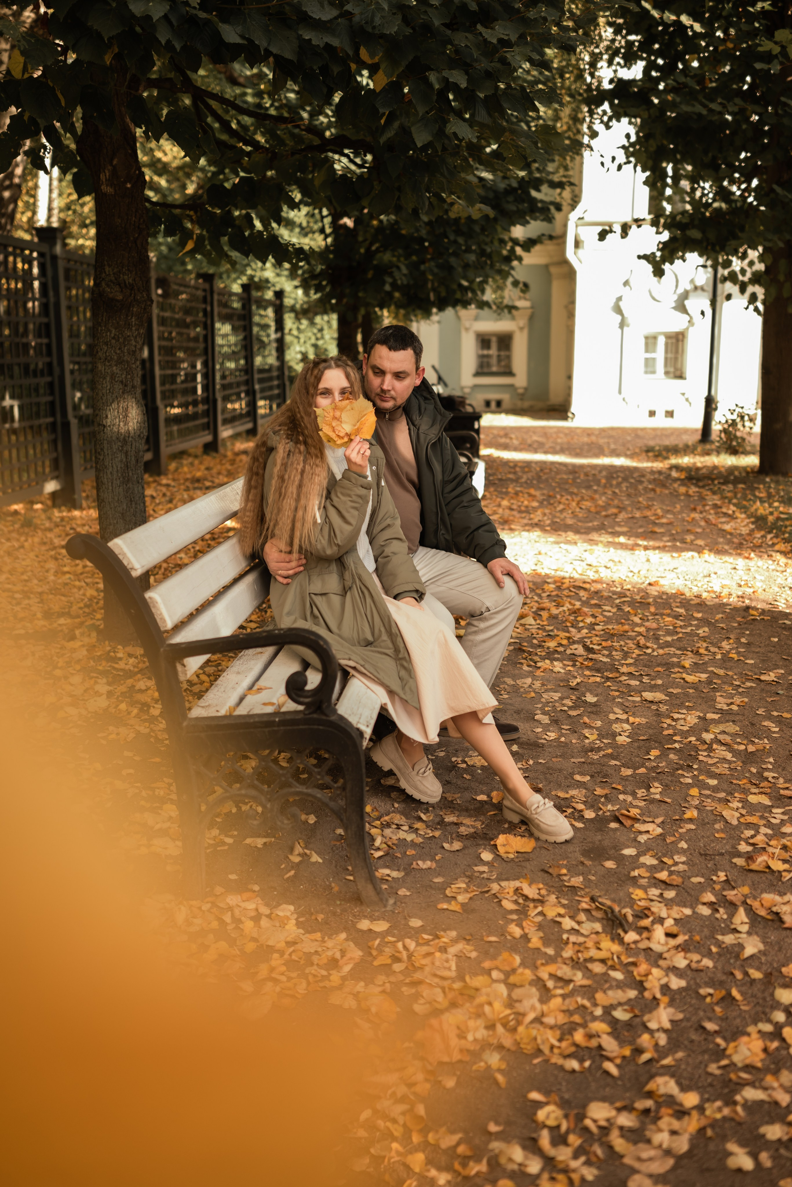 Осенняя Love story в Кусково. Фотограф Ксения Огородова портфолио