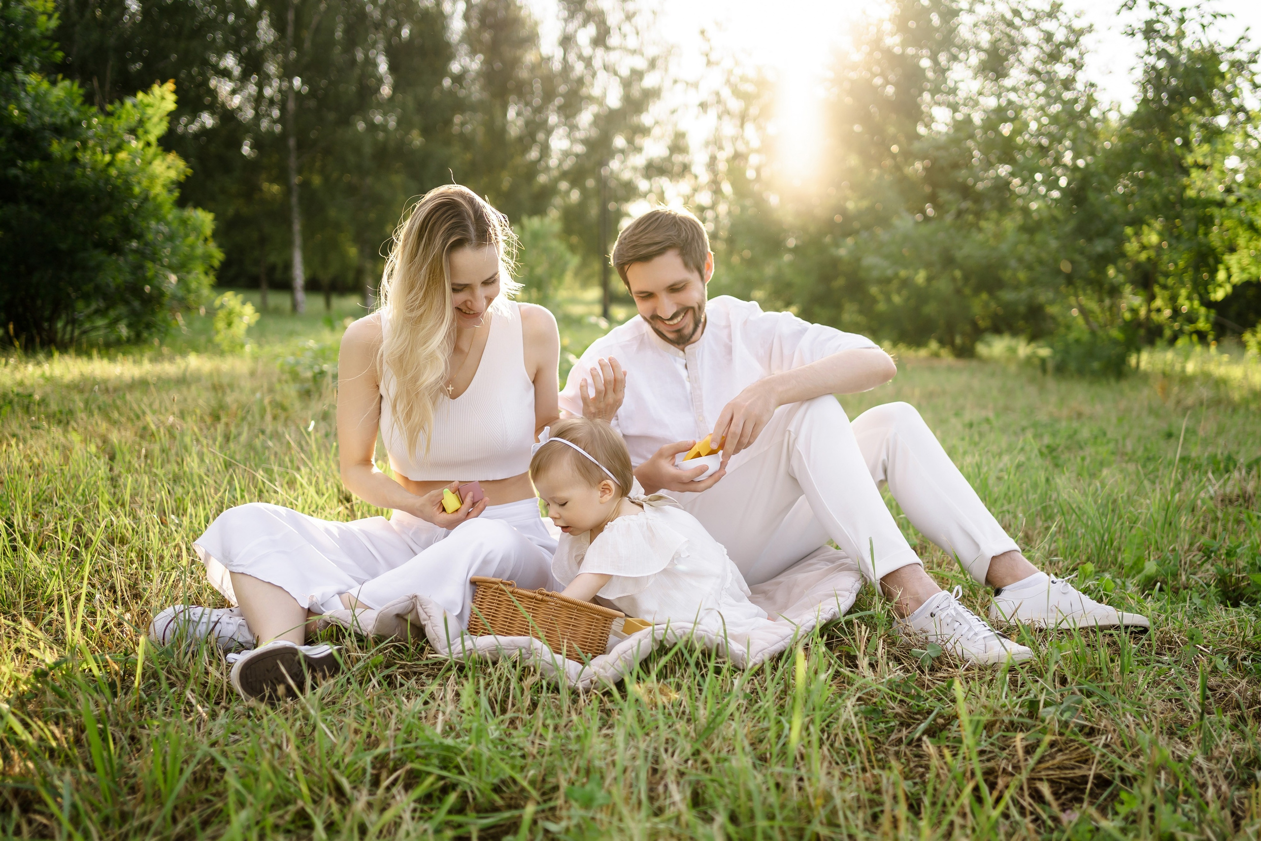 Олеся, Денис и Даниэла. Свадебный фотограф в Москве Яна Деньгина