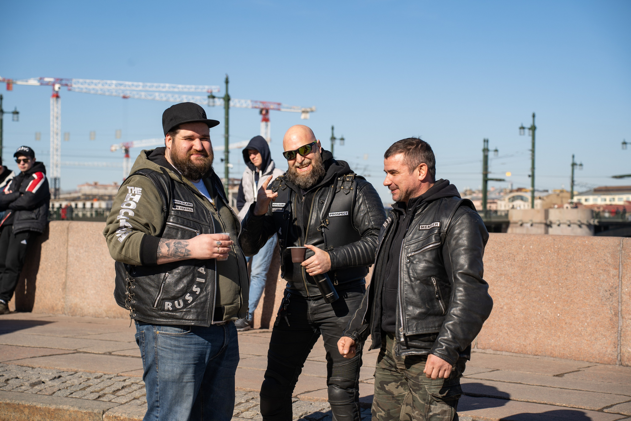 Весенний прохват мотоклуба Normans Riders MC. Концертный и репортажный фотограф в Санкт-Петербурге Слава Пахомов