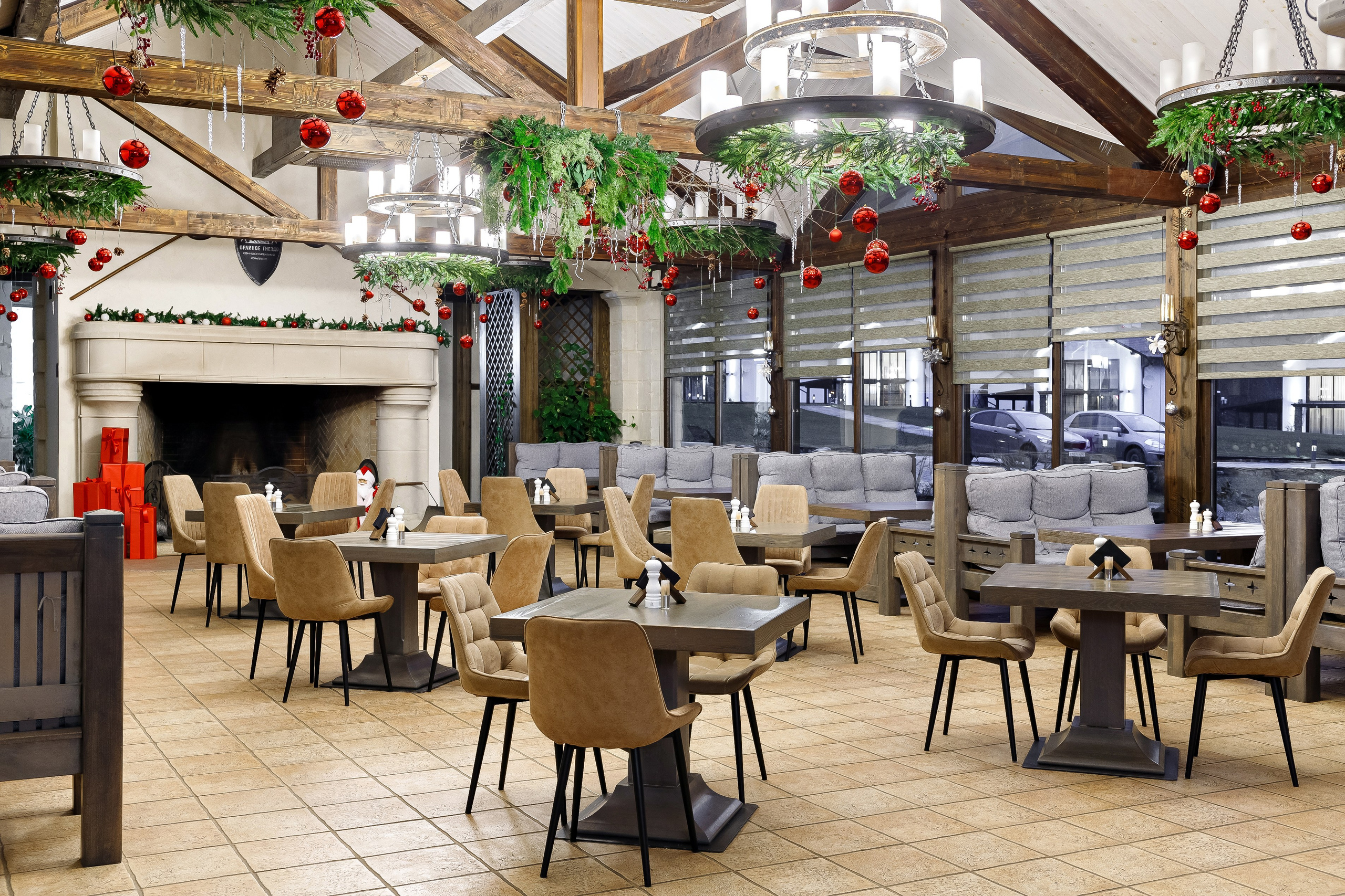 Парк-отель «Орлиное гнездо». Ресторан «Уха» Новогодний. п. Горячий Ключ. Интерьерный фотограф в Краснодарском крае Светлана Шурлова