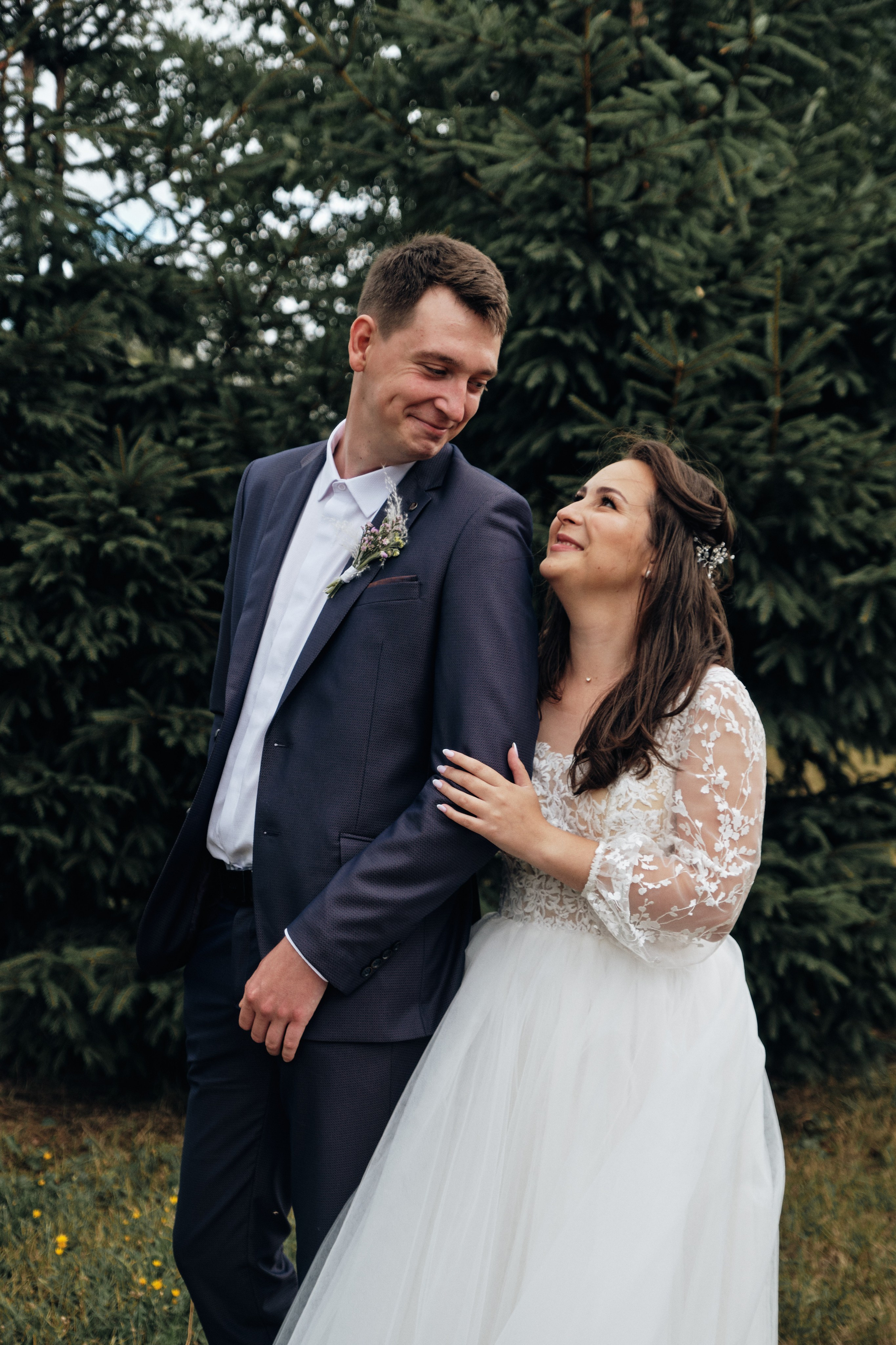 Свадебная фотосессия в лесу