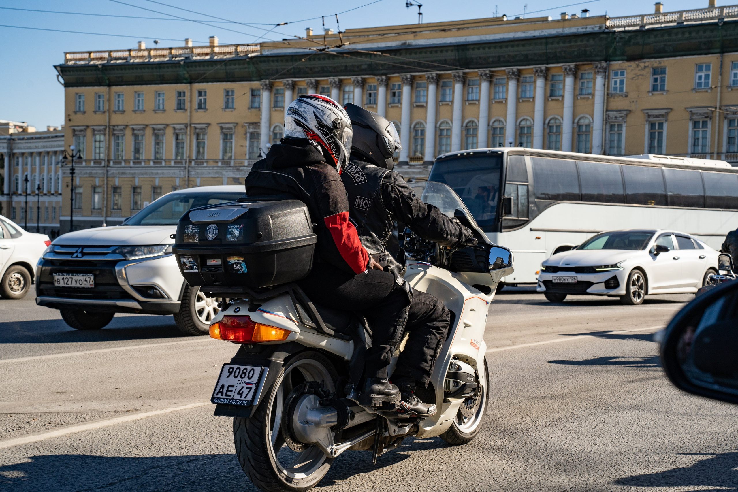 Весенний прохват мотоклуба Normans Riders MC. Концертный и репортажный фотограф в Санкт-Петербурге Слава Пахомов