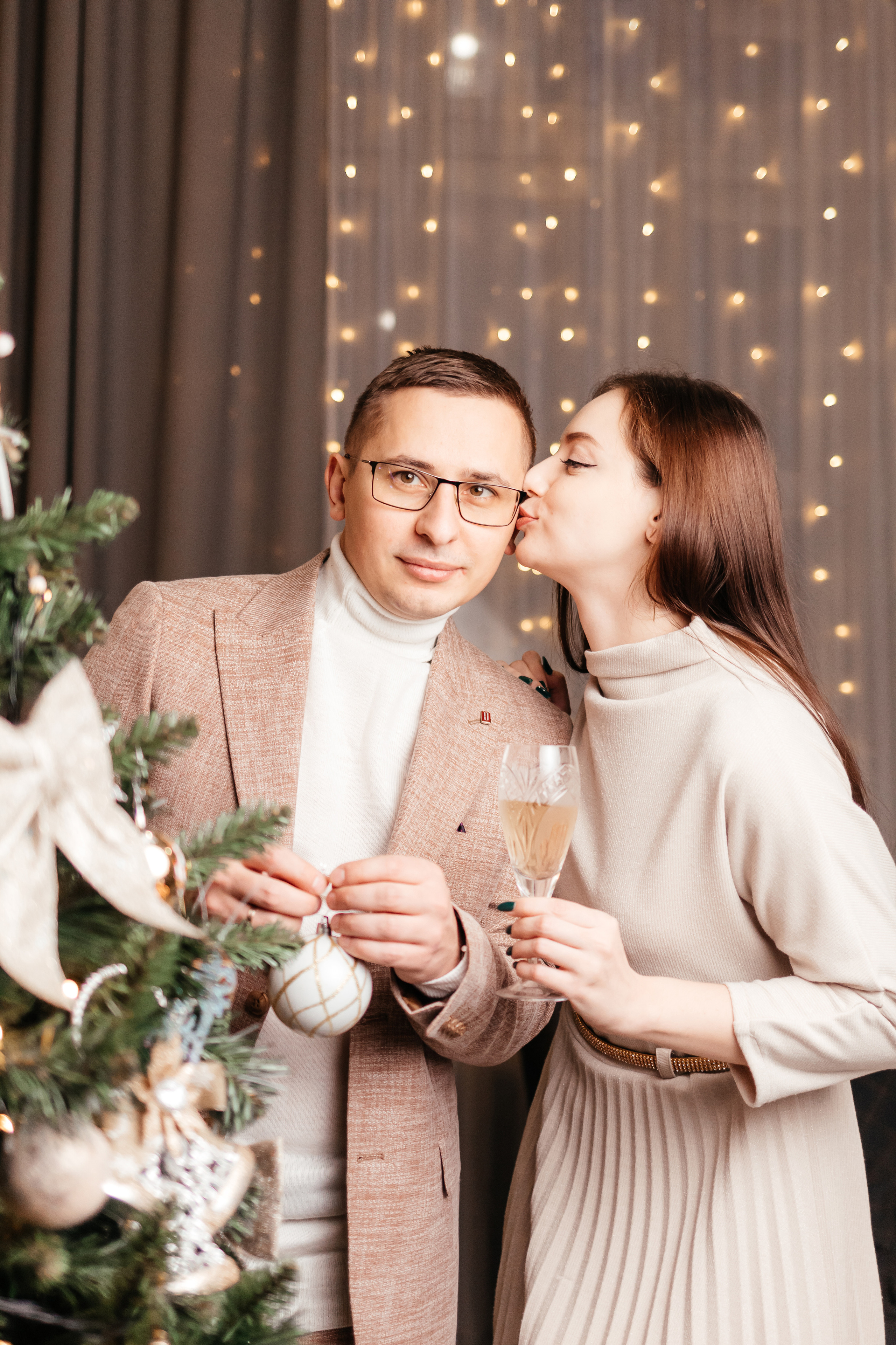Новогодняя лавстори. Семейный фотограф в Минске Приболовец Светлана