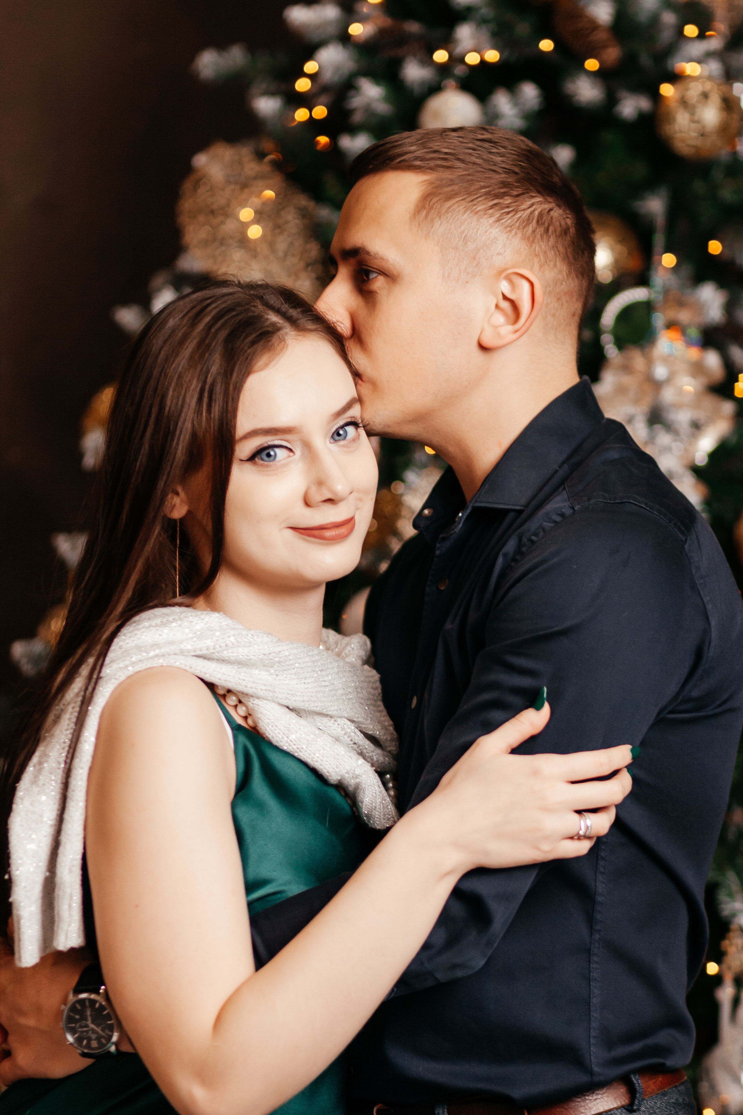 Новогодняя лавстори. Семейный фотограф в Минске Приболовец Светлана