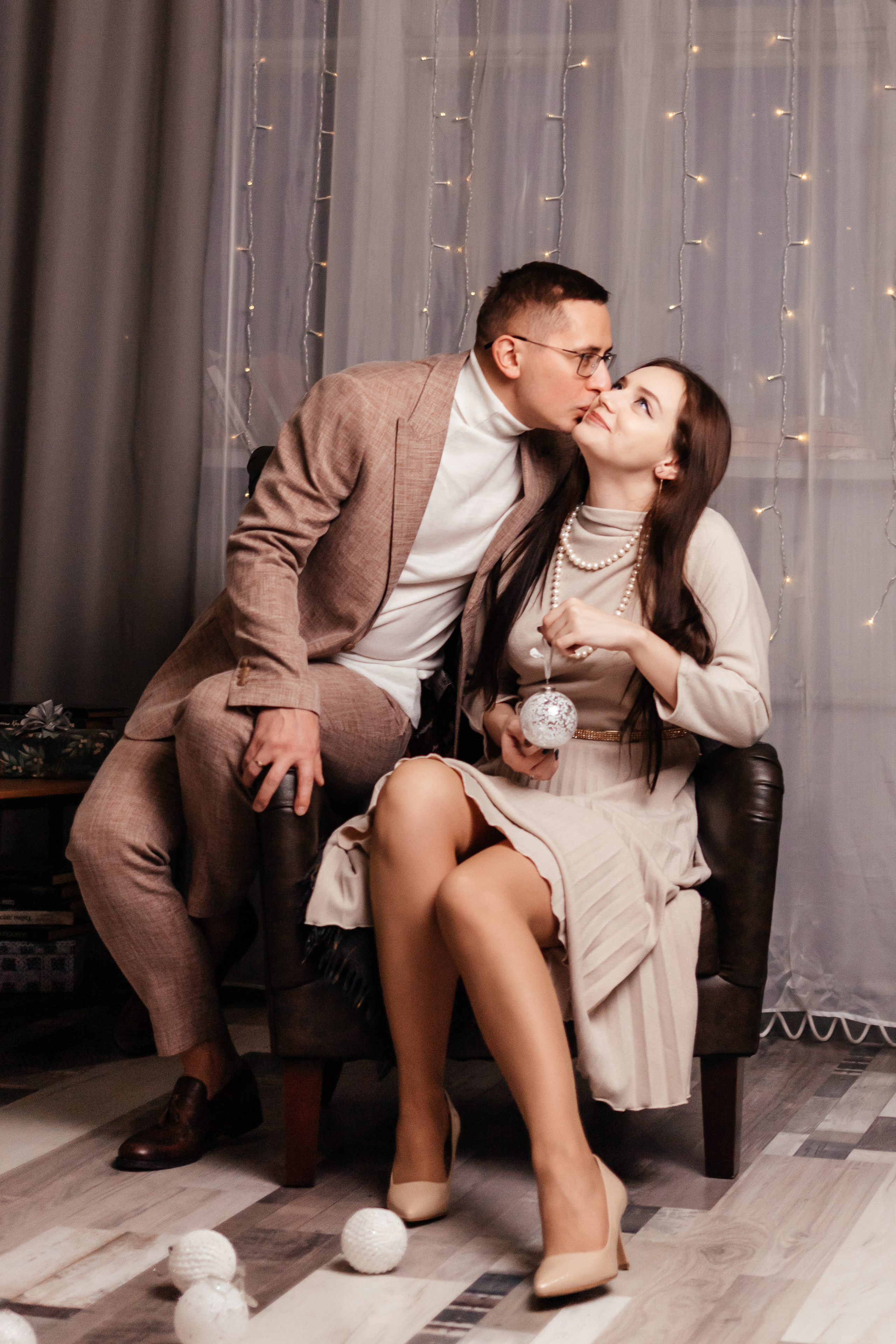 Новогодняя лавстори. Семейный фотограф в Минске Приболовец Светлана