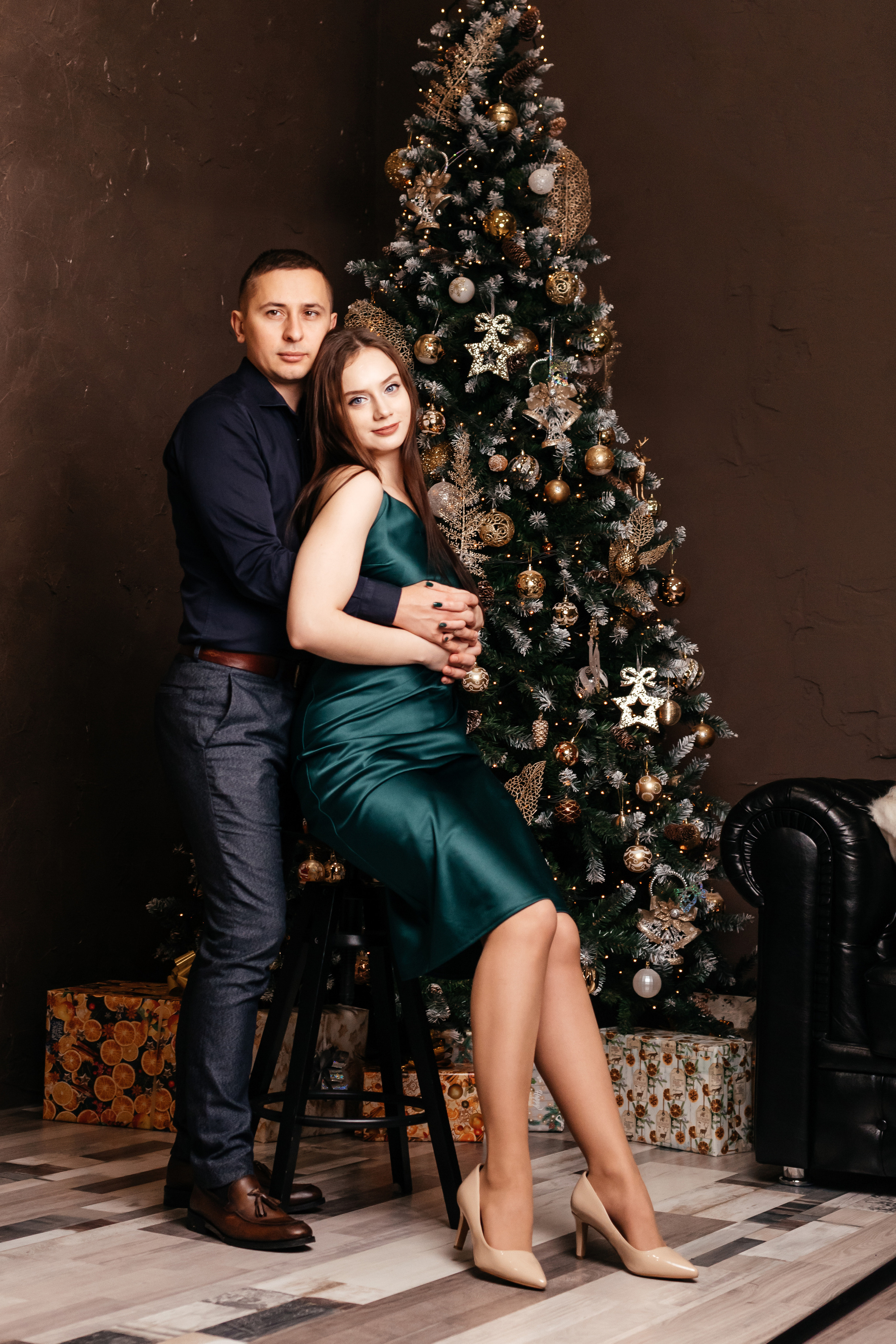 Новогодняя лавстори. Семейный фотограф в Минске Приболовец Светлана