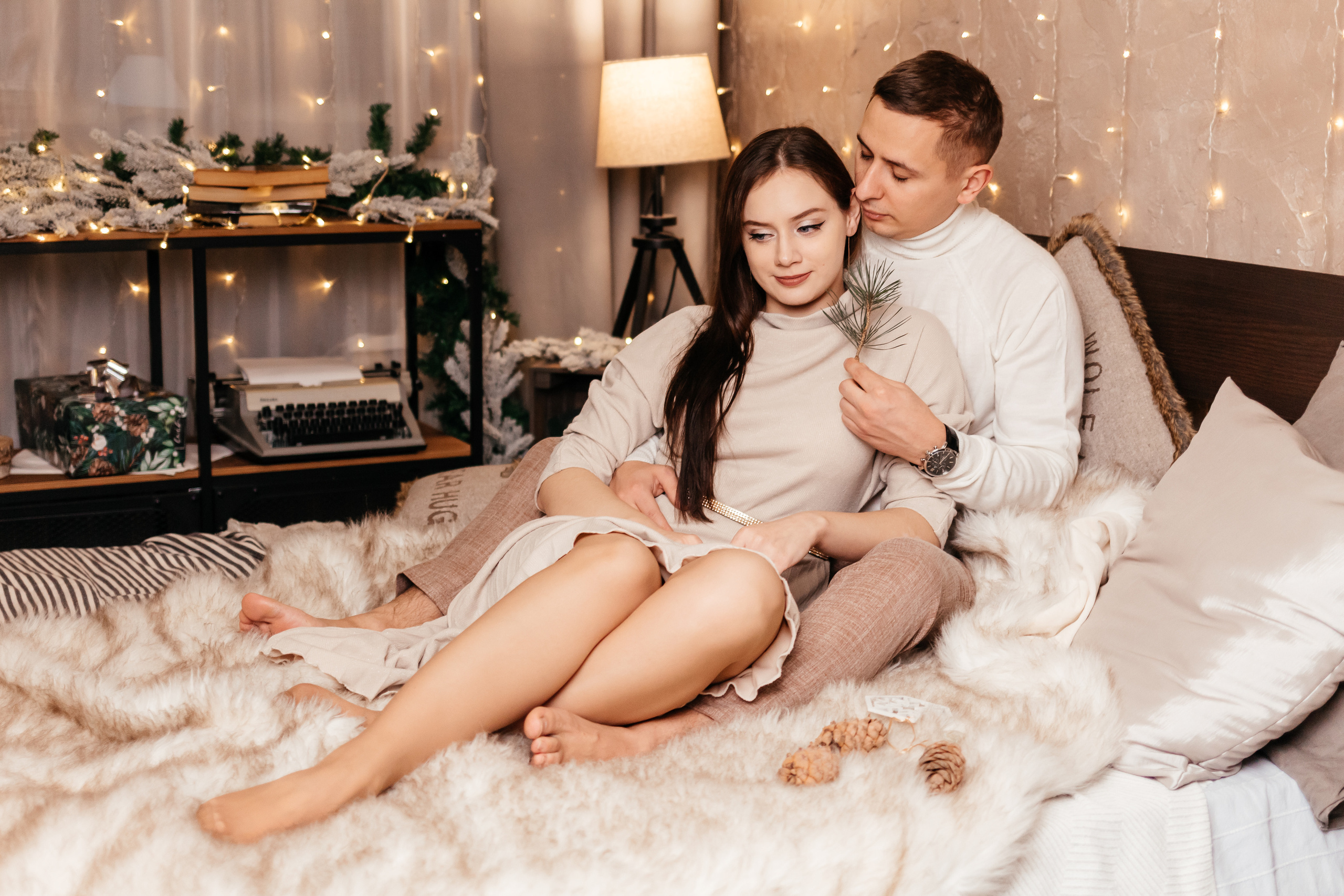 Новогодняя лавстори. Семейный фотограф в Минске Приболовец Светлана