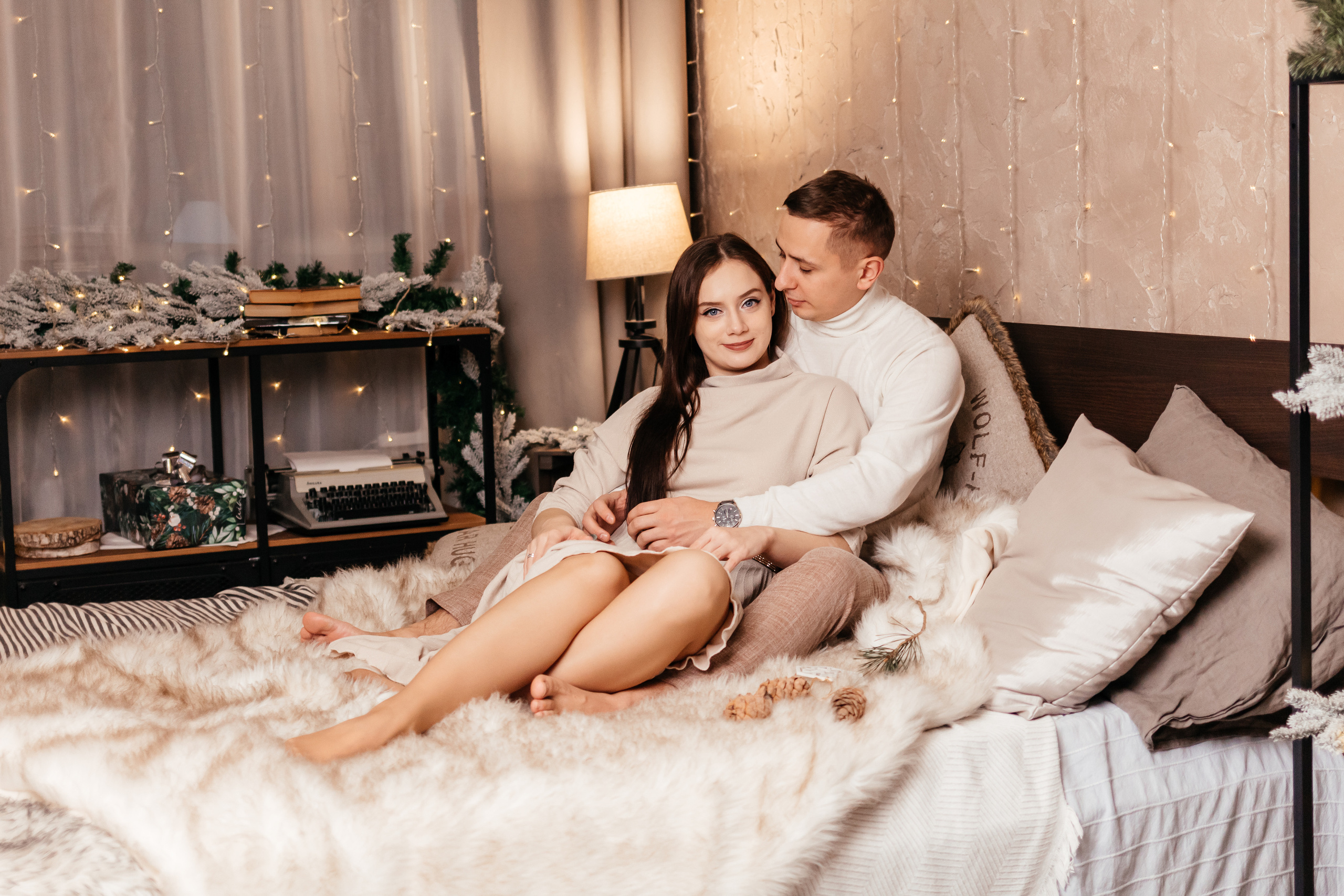 Новогодняя лавстори. Семейный фотограф в Минске Приболовец Светлана