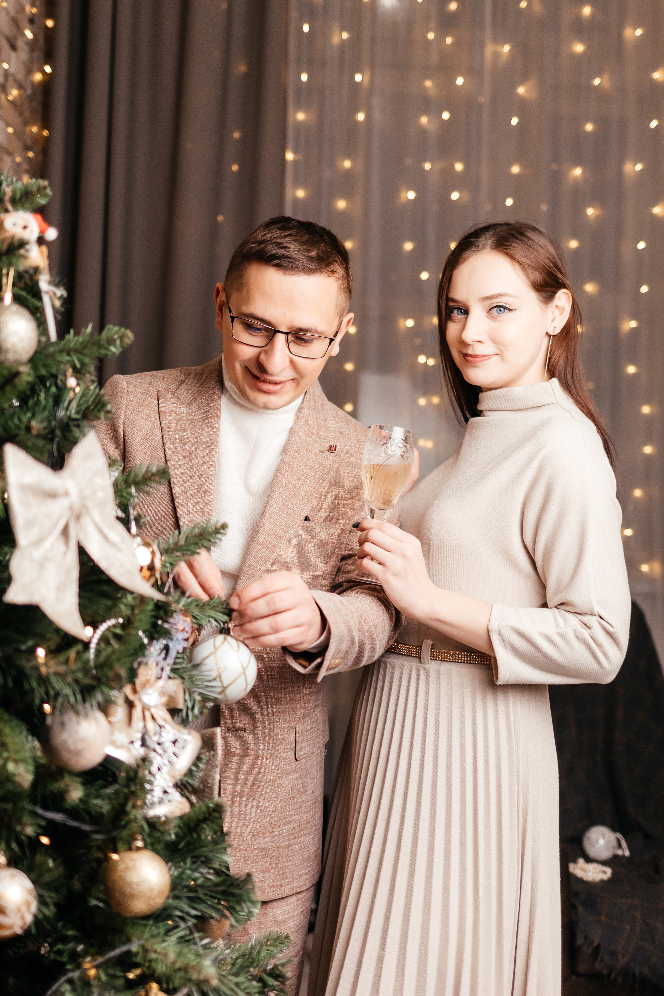 Новогодняя лавстори. Семейный фотограф в Минске Приболовец Светлана