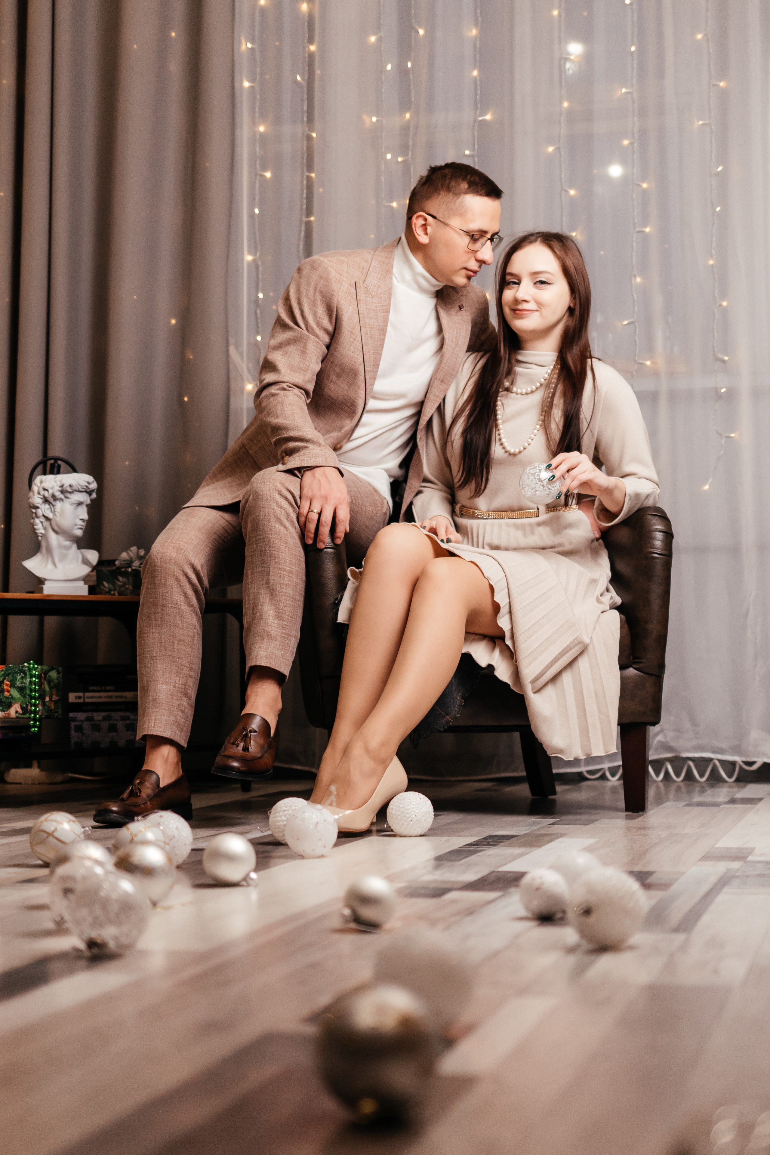 Новогодняя лавстори. Семейный фотограф в Минске Приболовец Светлана