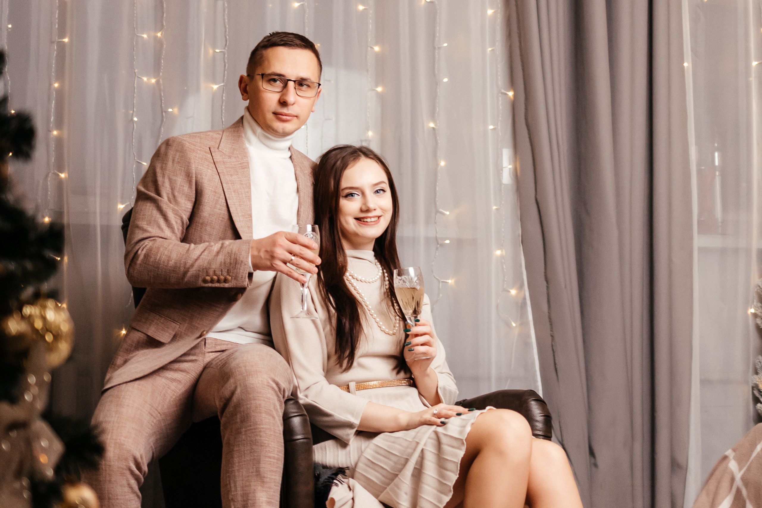 Новогодняя лавстори. Семейный фотограф в Минске Приболовец Светлана