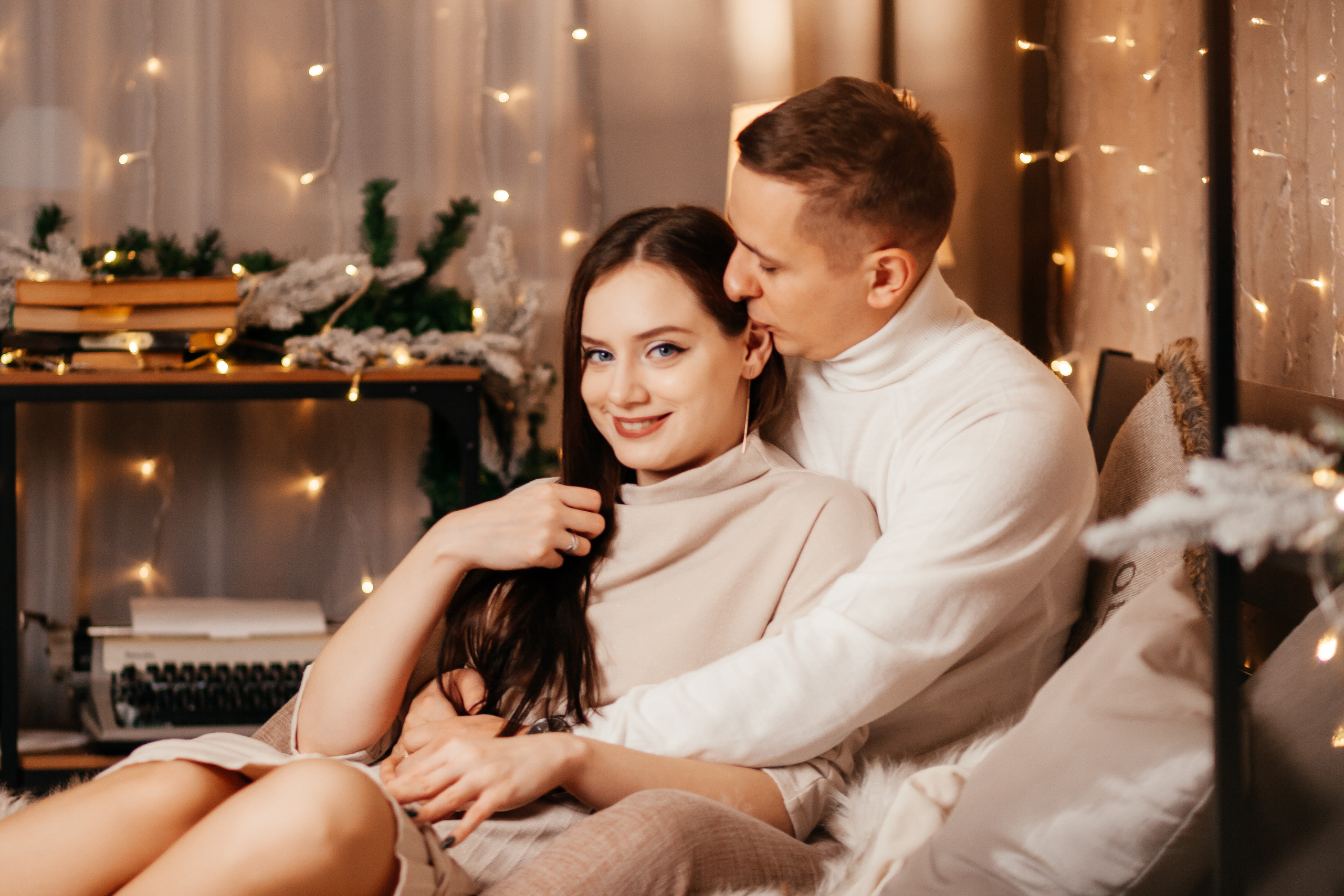 Новогодняя лавстори. Семейный фотограф в Минске Приболовец Светлана