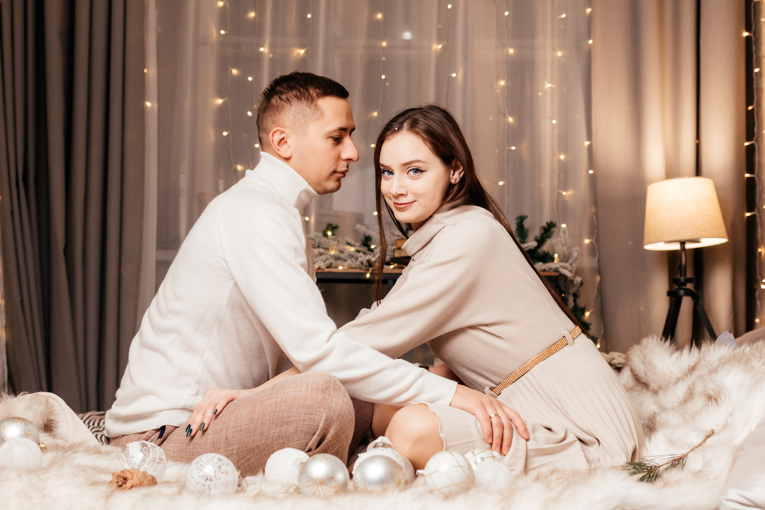 Новогодняя лавстори. Семейный фотограф в Минске Приболовец Светлана