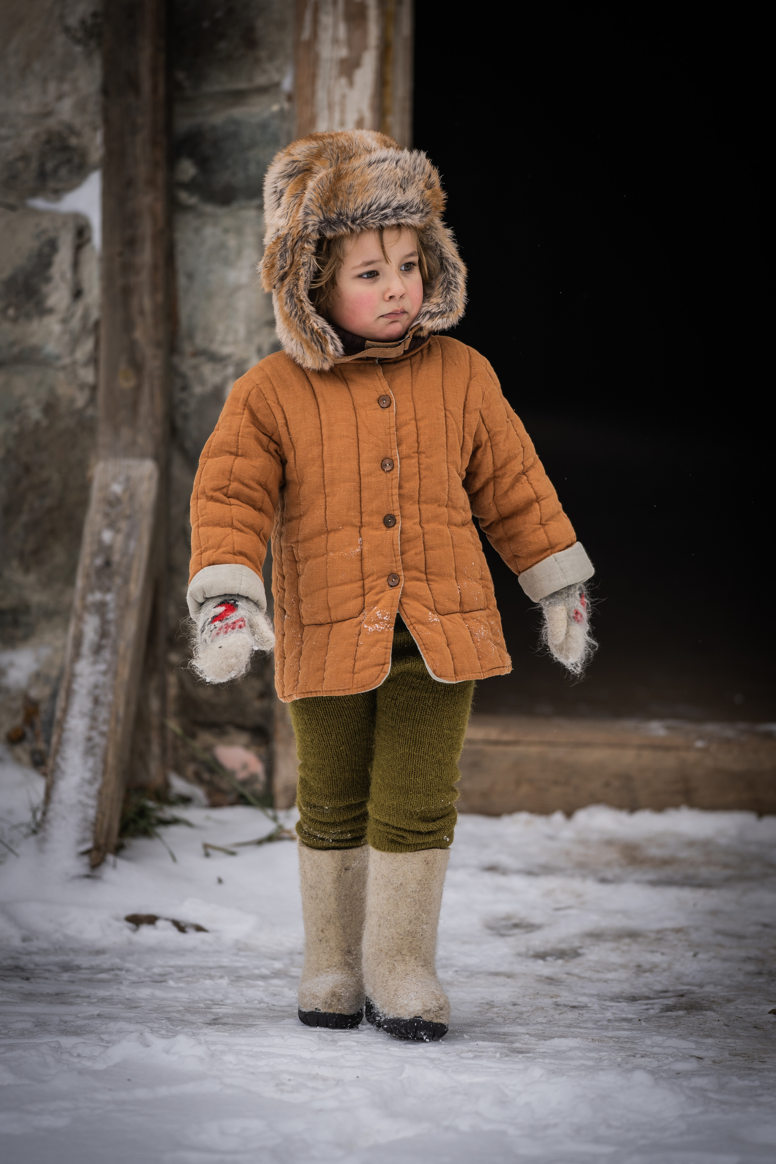 Снежная прогулка Савелия и Марфы. Семейный фотограф Ефремова Виктория