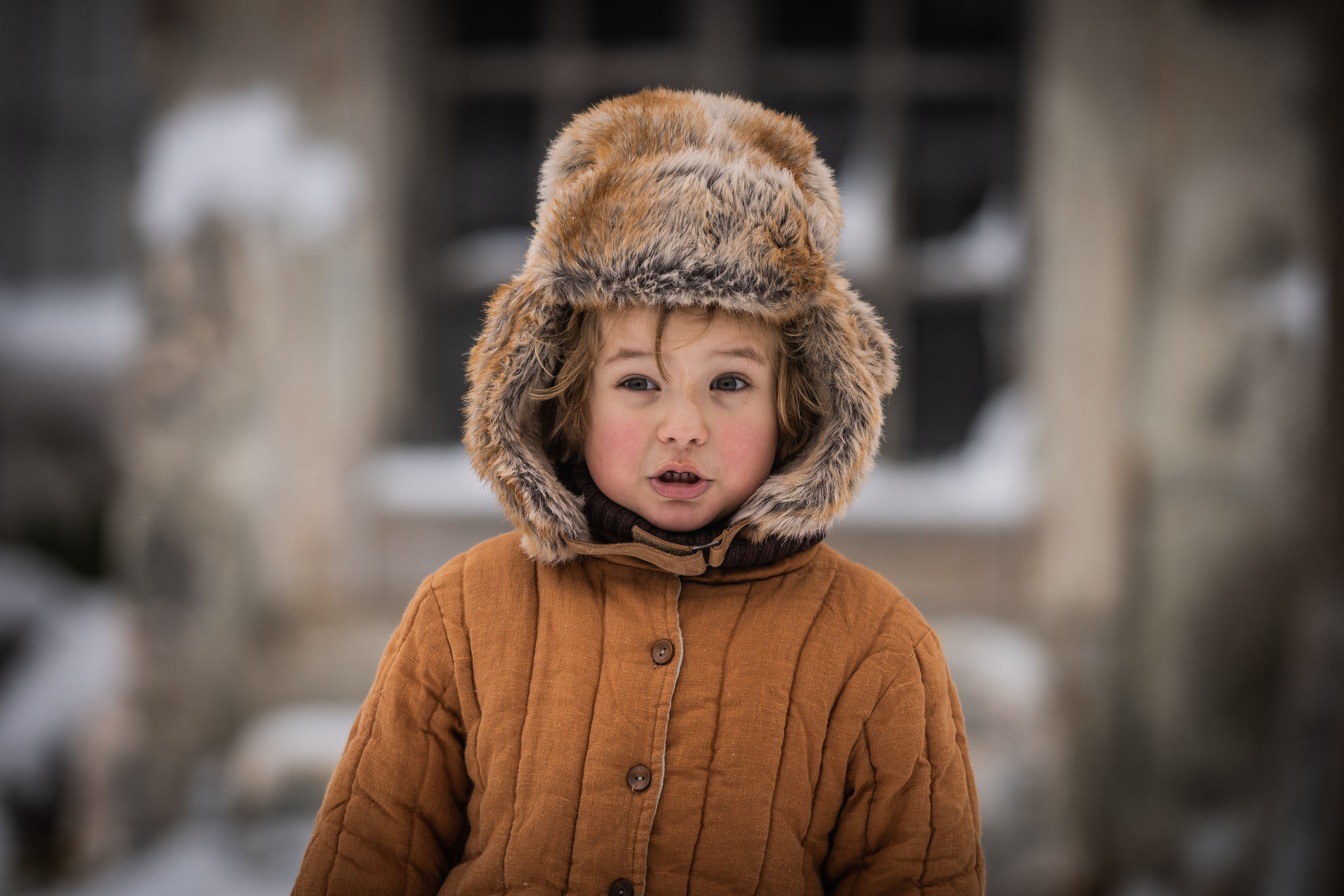Снежная прогулка Савелия и Марфы. Семейный фотограф Ефремова Виктория