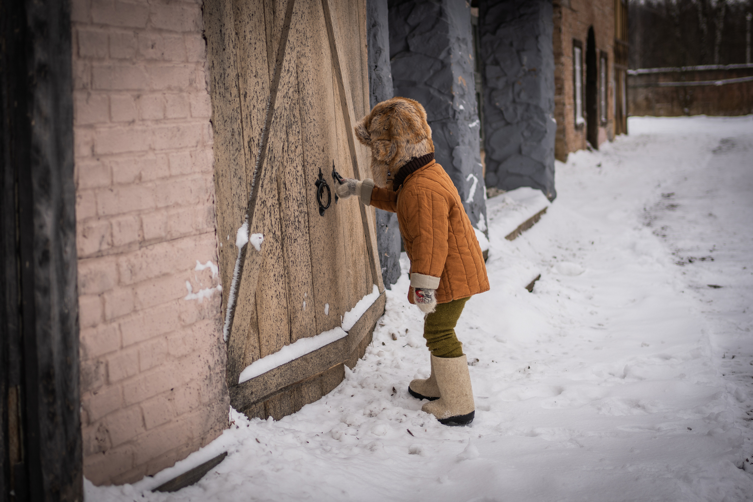 Снежная прогулка Савелия и Марфы. Семейный фотограф Ефремова Виктория