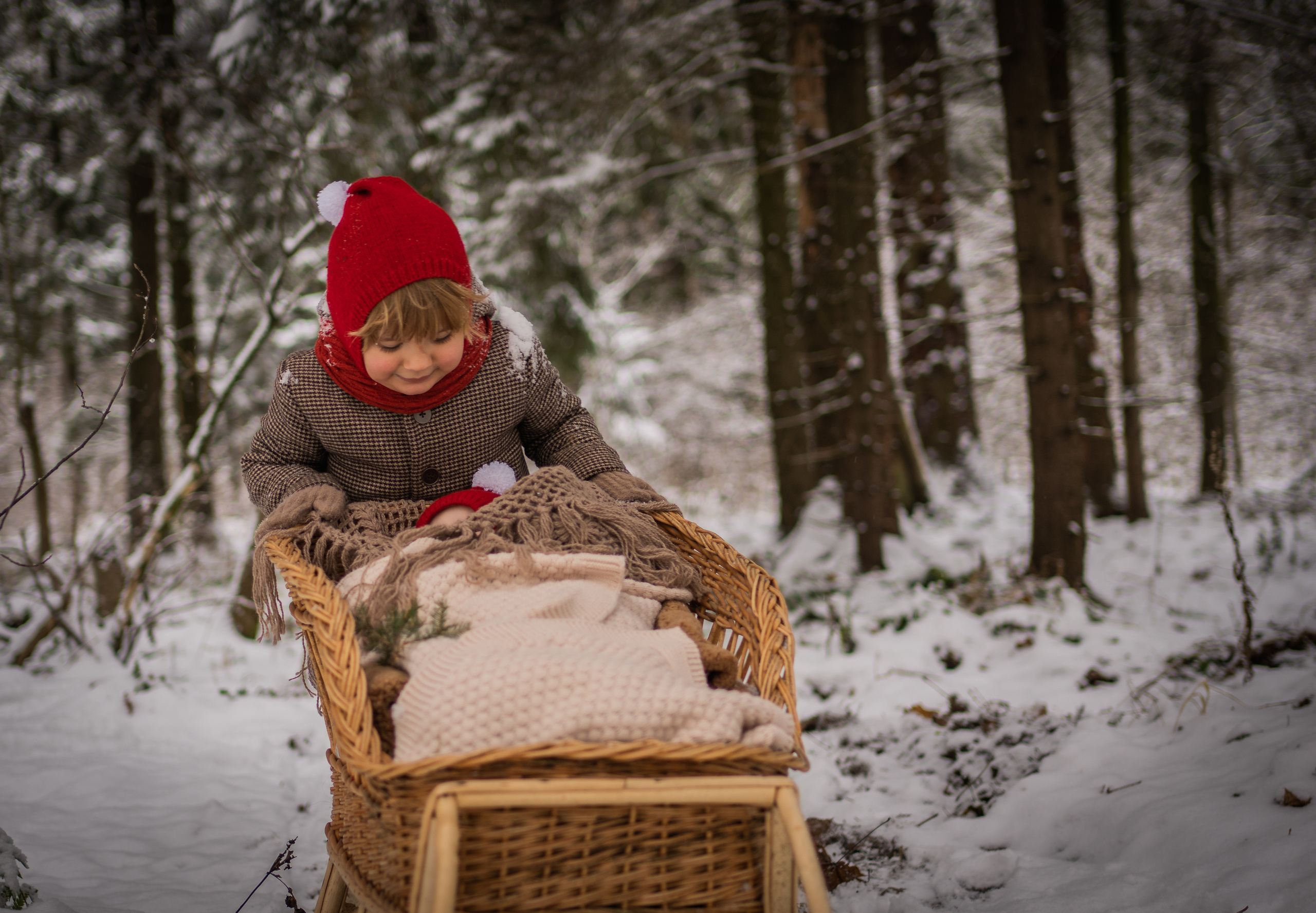 Снежная прогулка Савелия и Марфы. Семейный фотограф Ефремова Виктория
