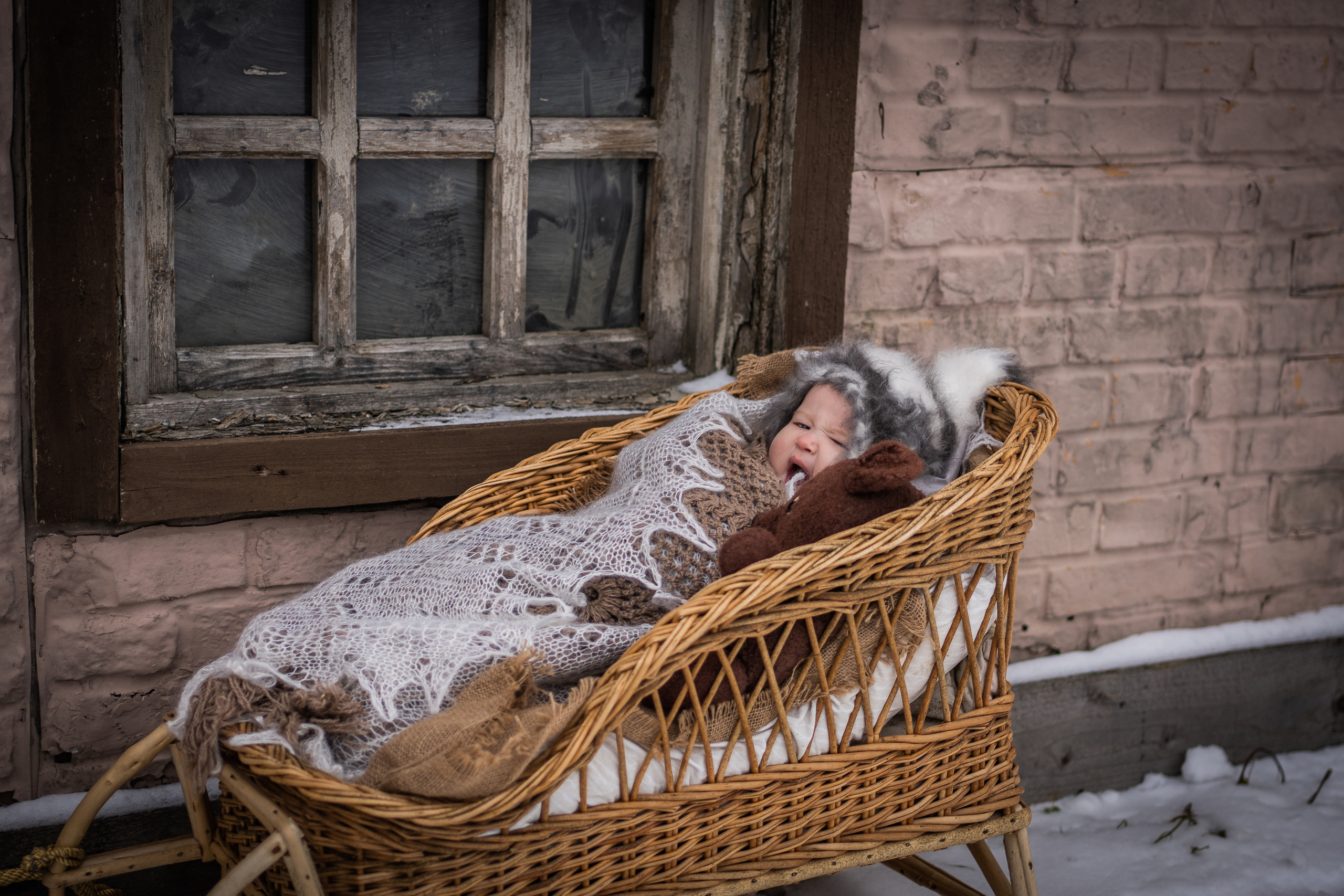 Снежная прогулка Савелия и Марфы. Семейный фотограф Ефремова Виктория