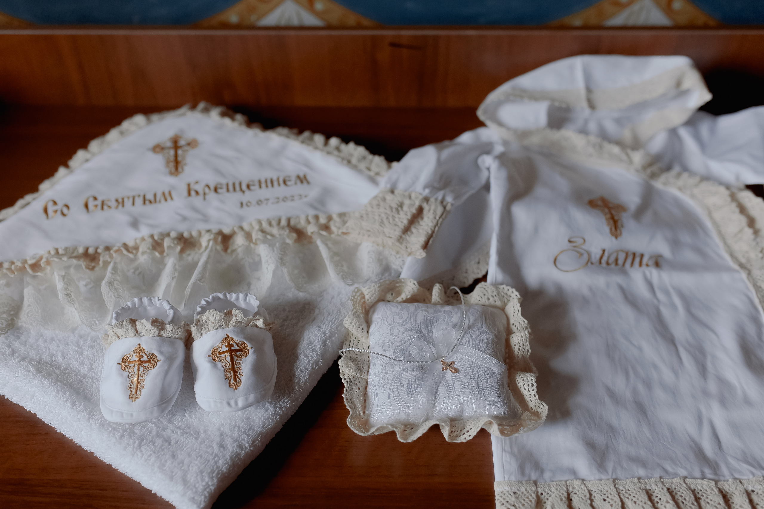 крыжма Ташкент, крестильная рубашка Ташкент, крестик Ташкент, одежда на крещение Ташкент 