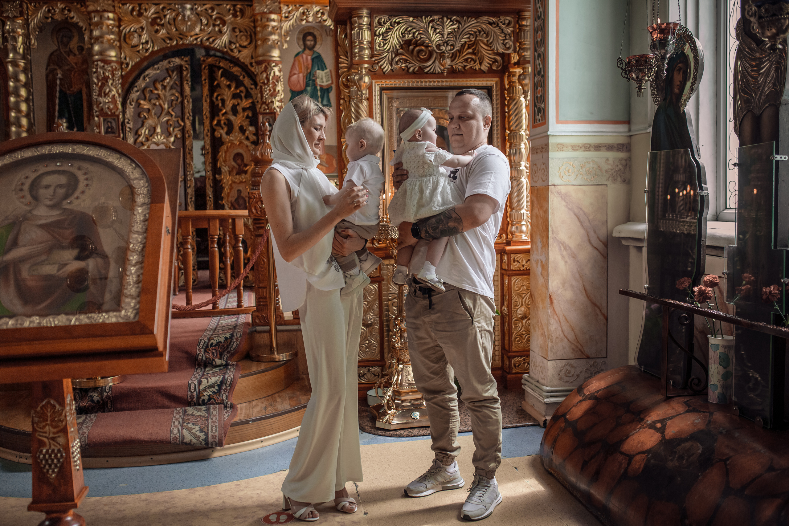 Крещение двойняшек