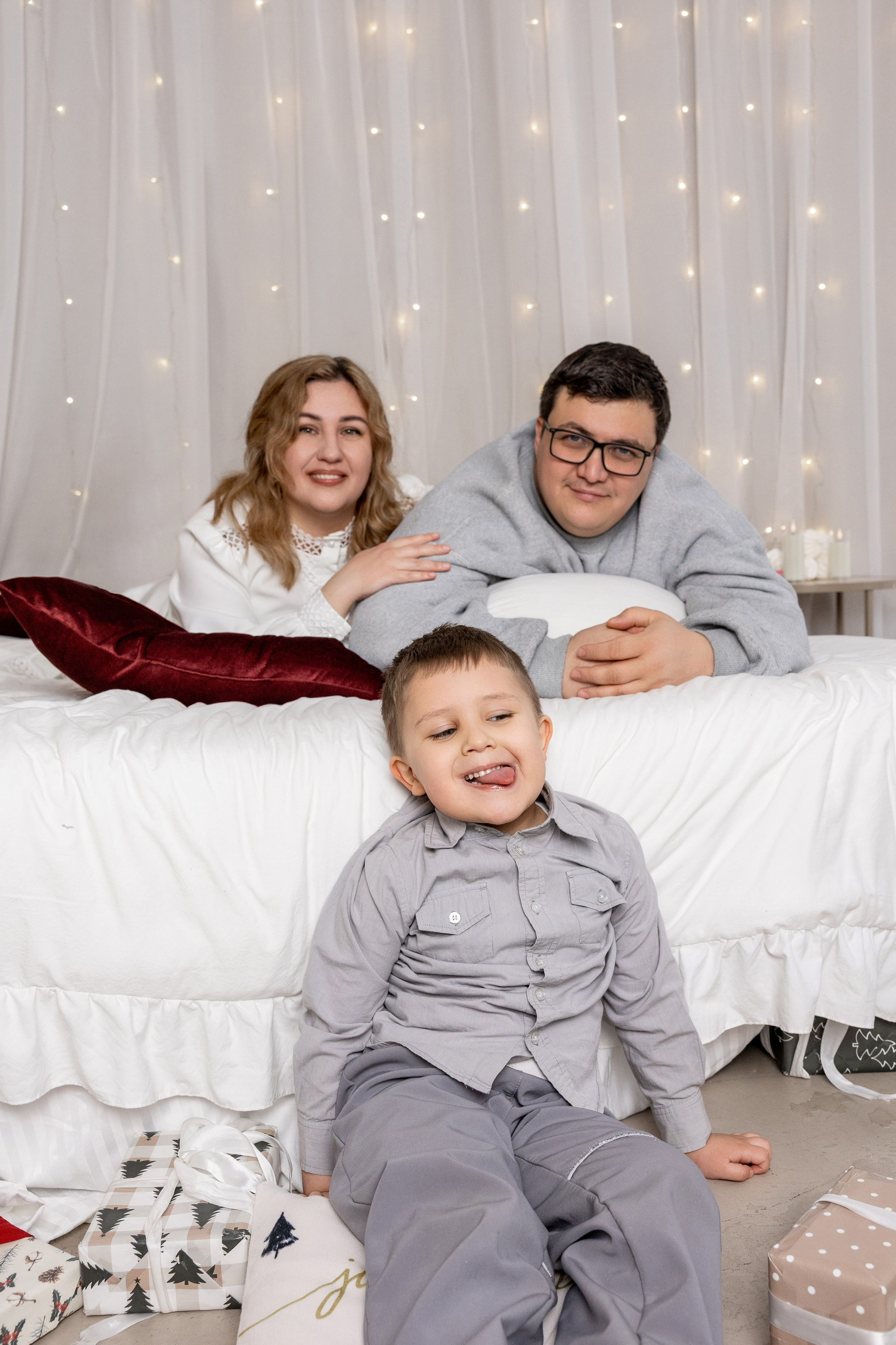 Рождественская семейка. Фотограф Екатерина Голицына