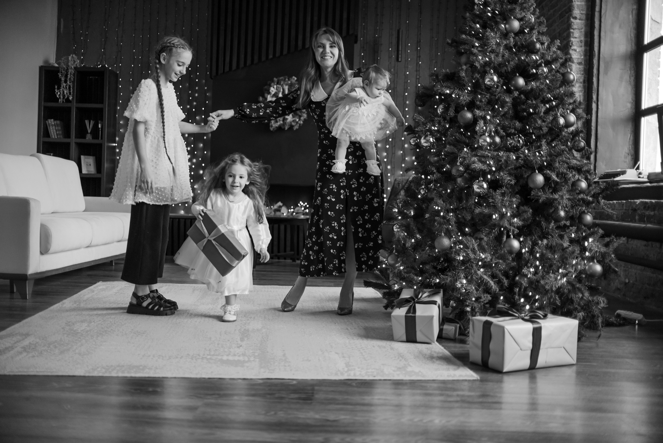 Новогодние фотосессии в студиях. Свадебный и семейный фотограф Екатерина Пушан. Москва, Балашиха, Железнодорожный, Солнечногорск