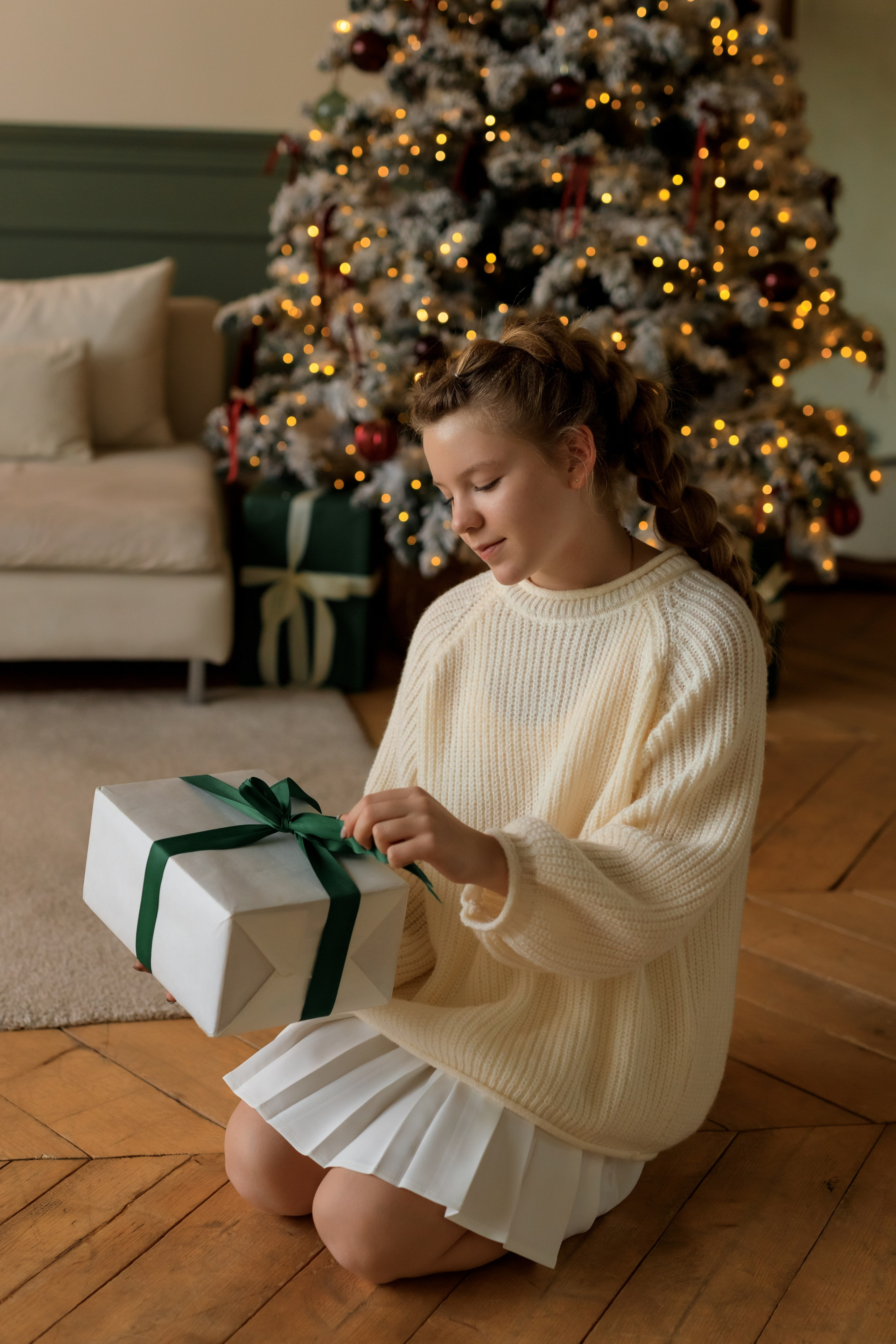 Девочка и собака (студийная). Семейный и детский фотограф в Краснодаре Элона Литвинова