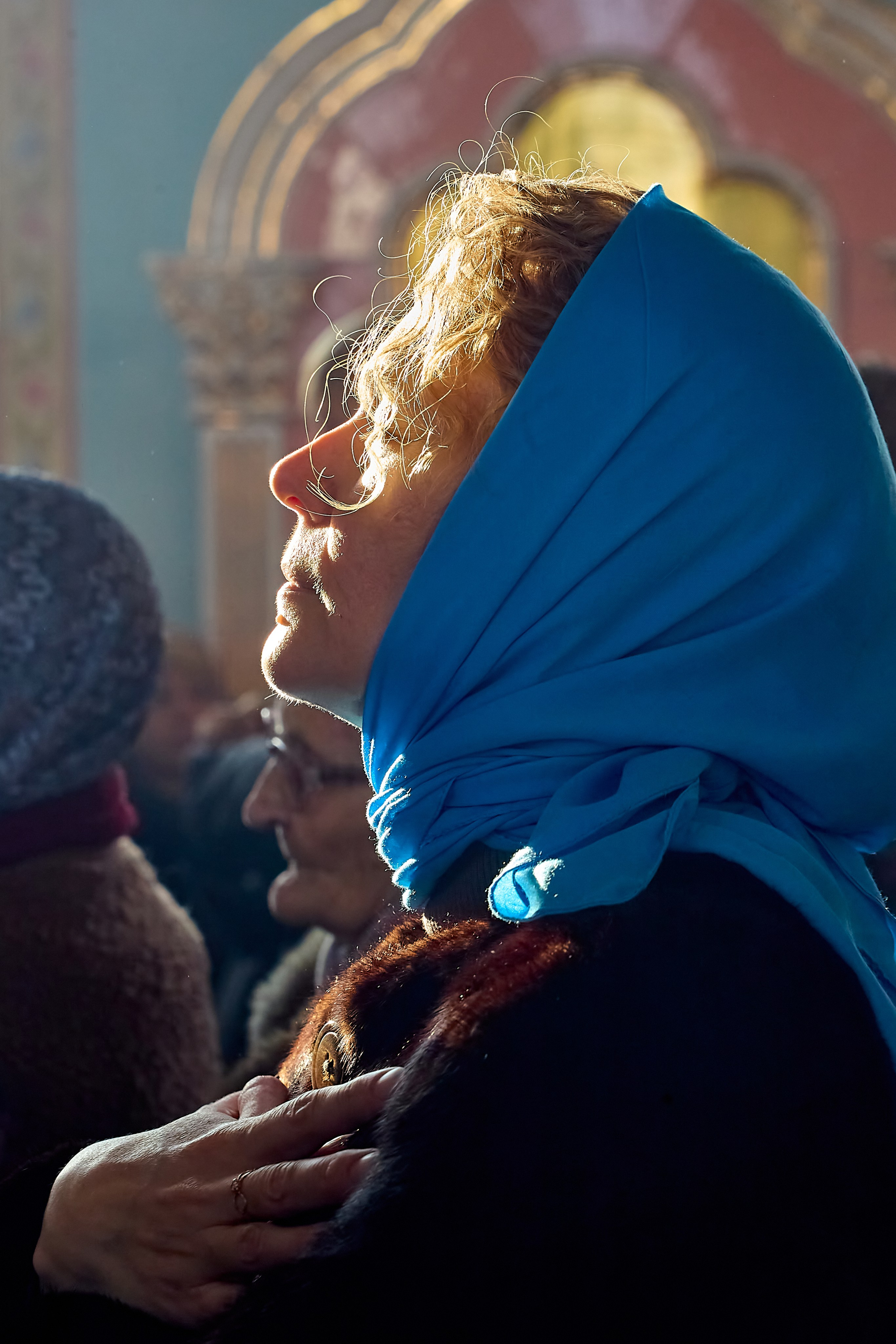 В молитве на празднике Сретения. Фотограф Николай Голованов Дзержинск