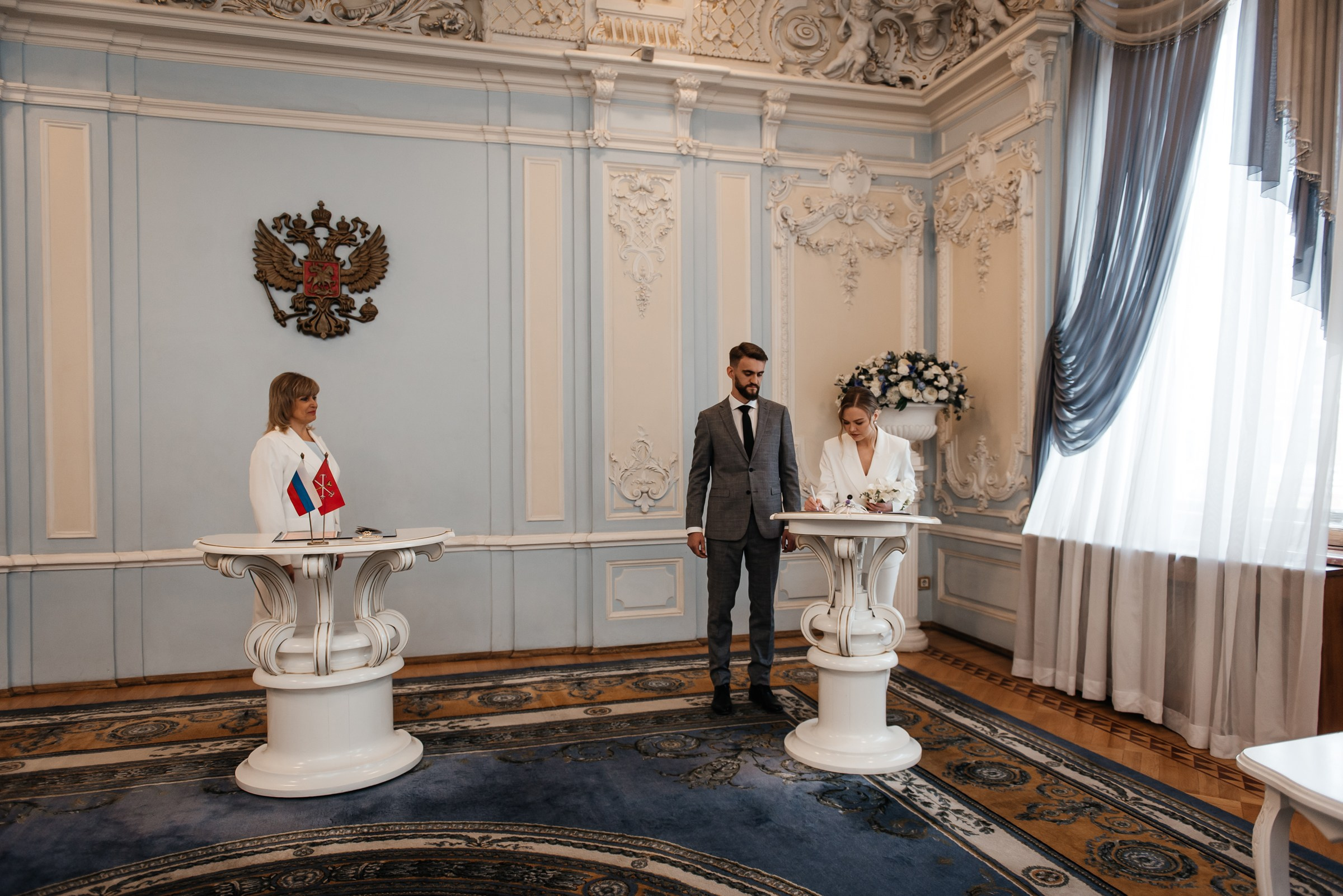 регистрация брака во Дворце Бракосочетания 2 на Фурштадской