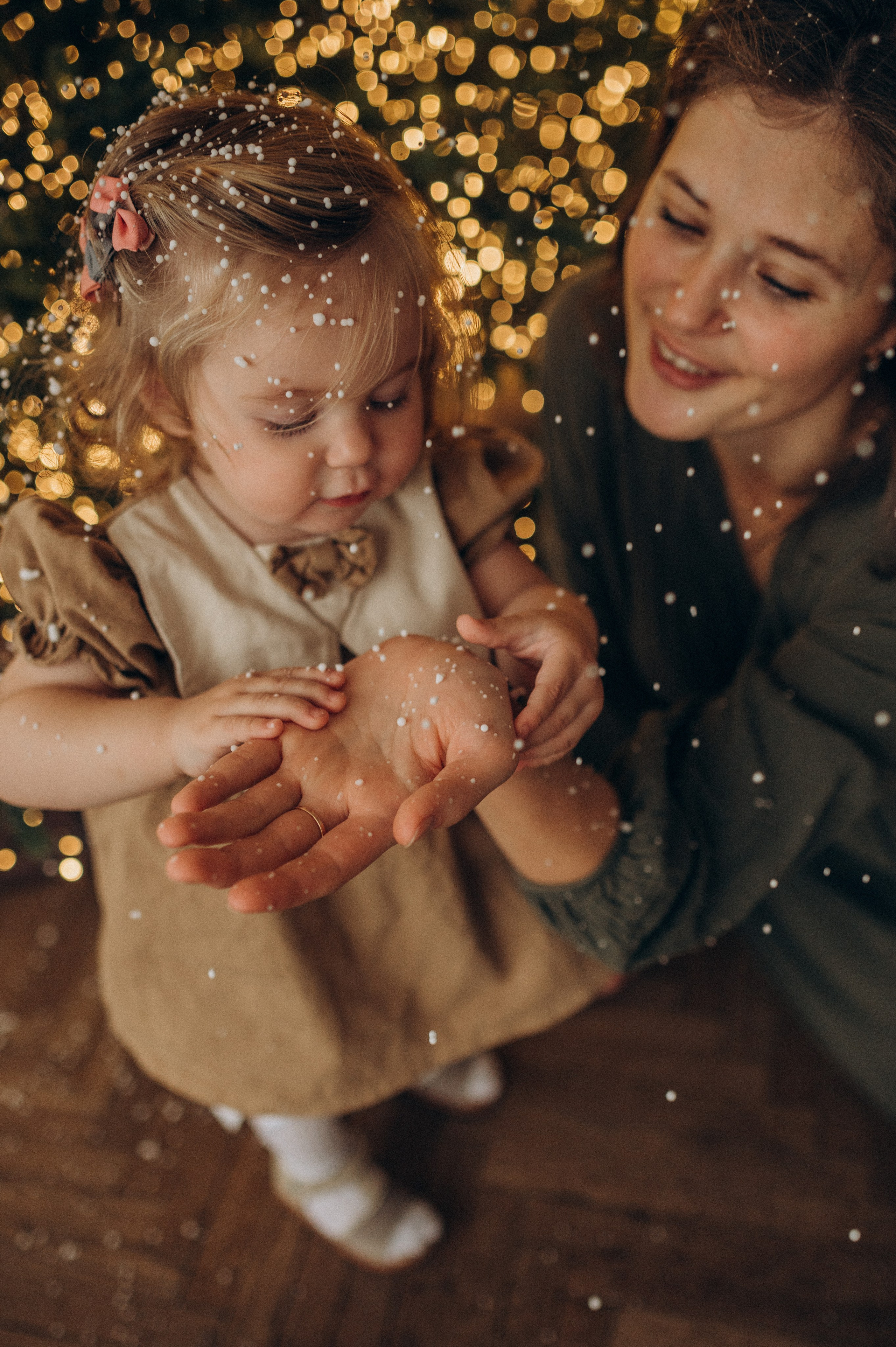 Семейная новогодняя фотосессия в студии. Семейный фотограф в Домодедово и Москве Елена Пичугина