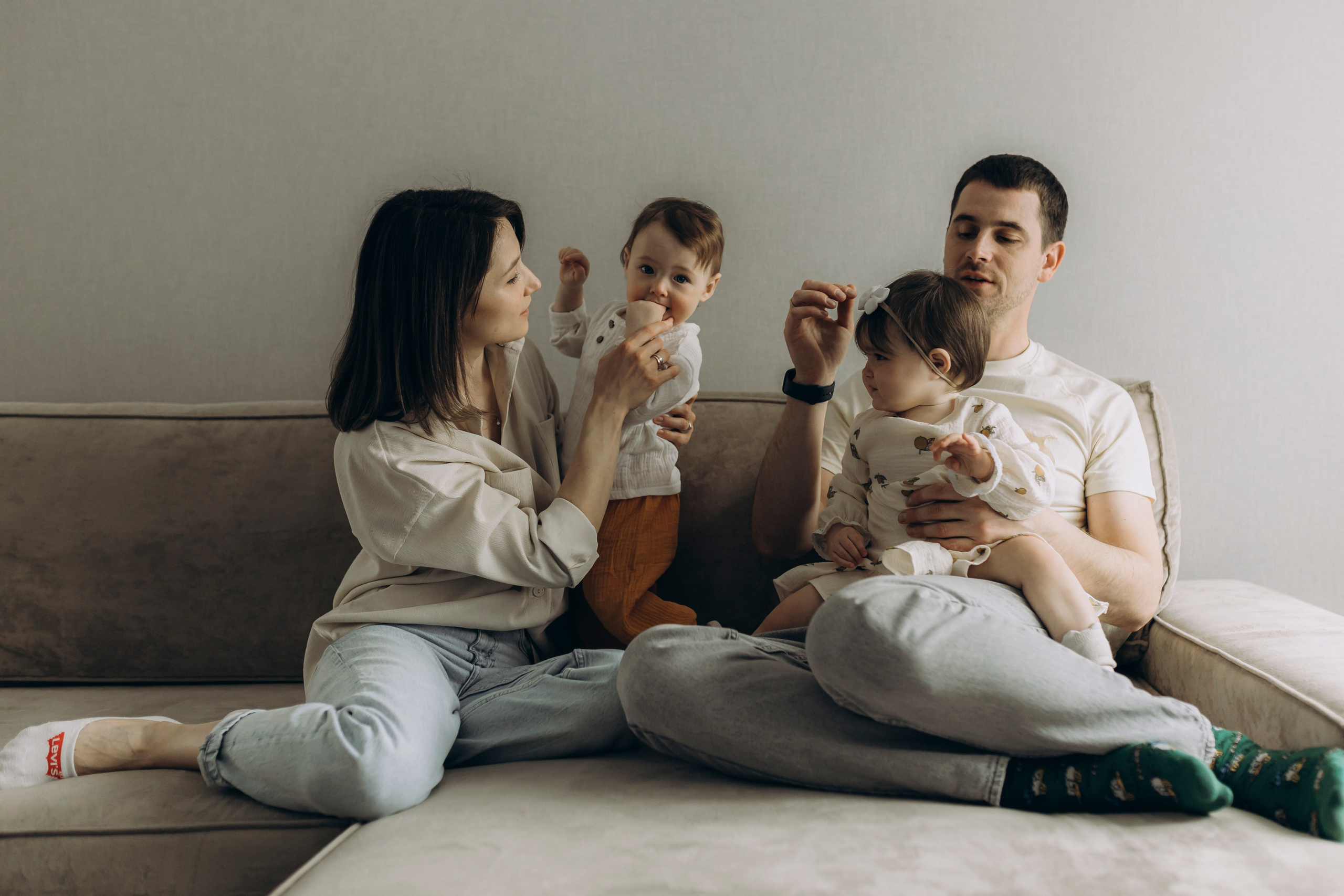 Домашняя семейная фотосессия. Семейный и детский фотограф в Рязани Васюгова Мария