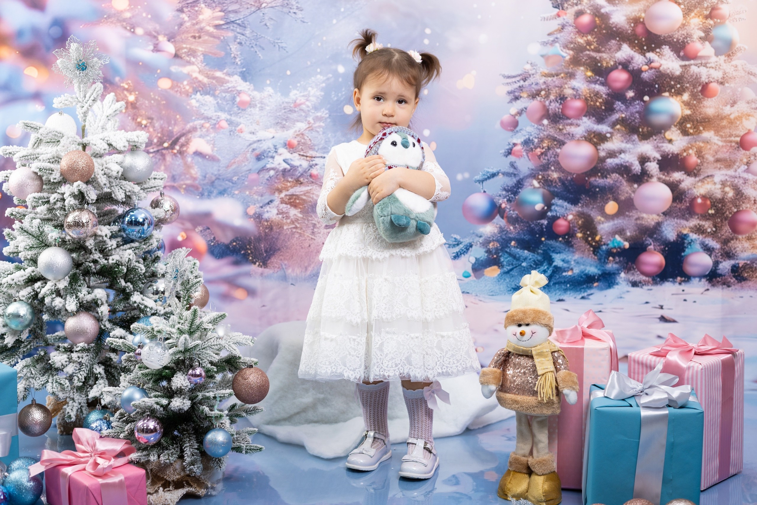 Семейная новогодняя фотосессия. Фотостудия «Олеся». Фотостудия в г. Верхняя Пышма