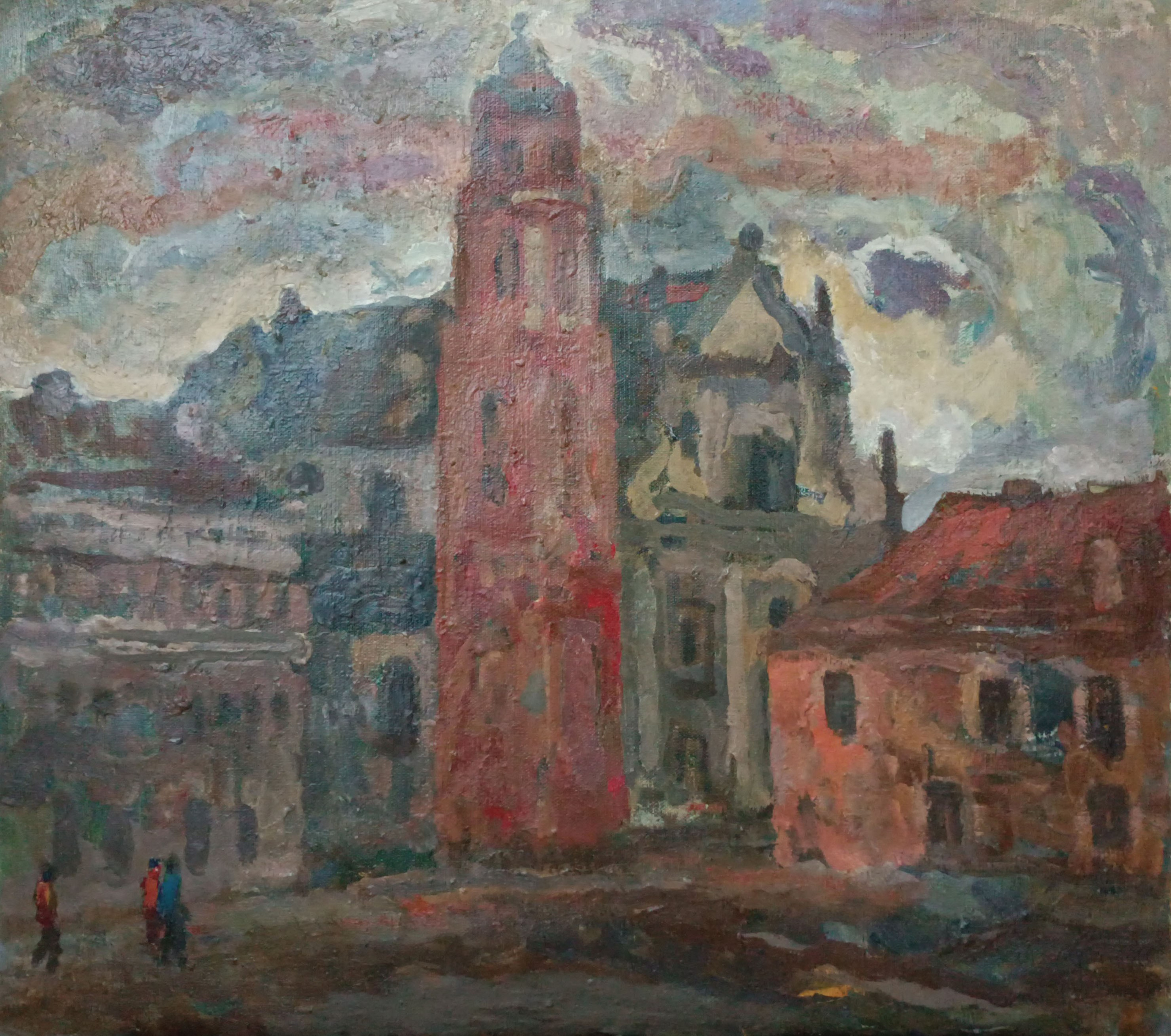 «В Вильнюсе» 1986 год. Художник Величко Вадим Семёнович