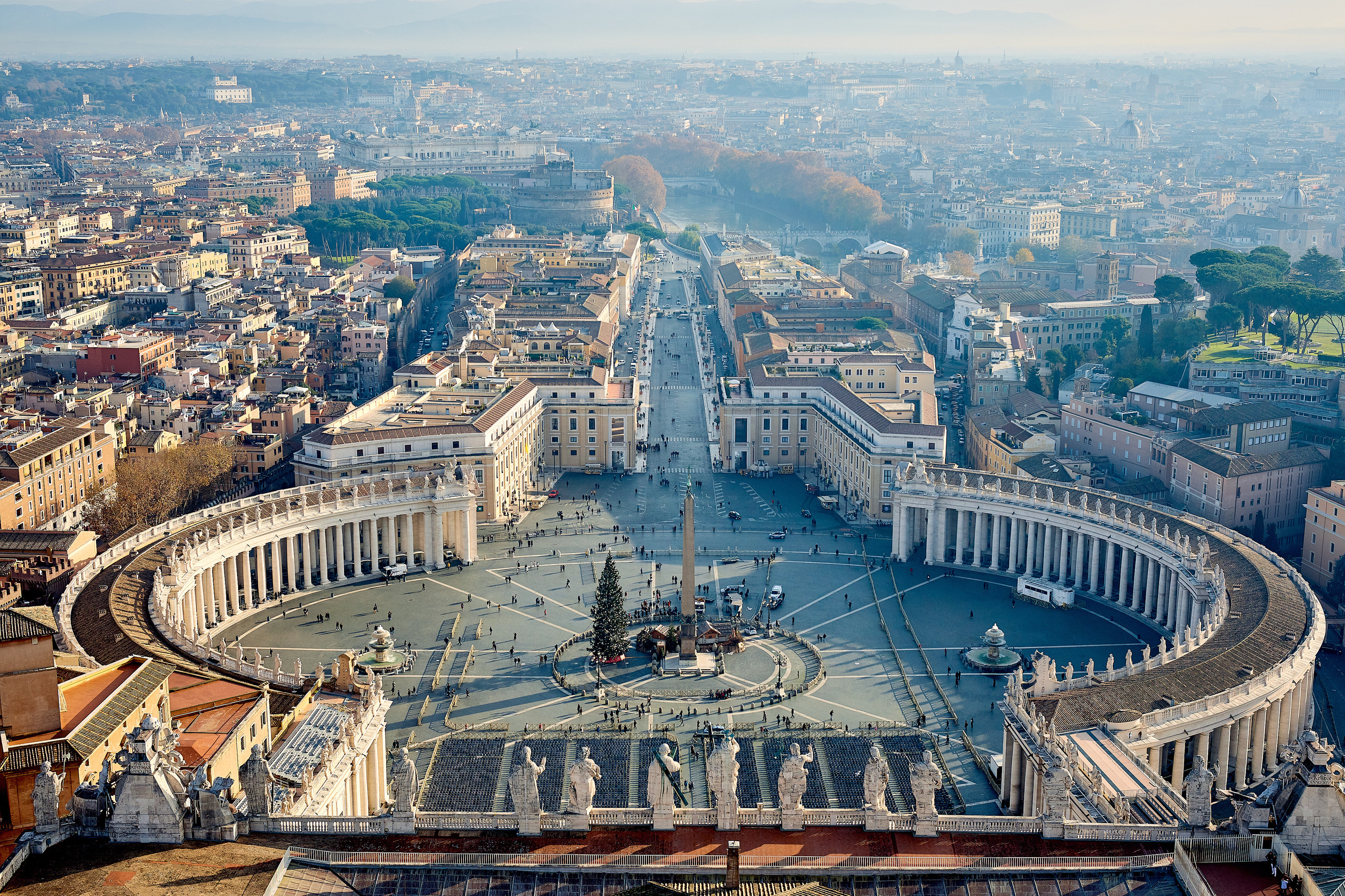 Лучший вид на Рим открывается именно с крыши собора Святого Петра