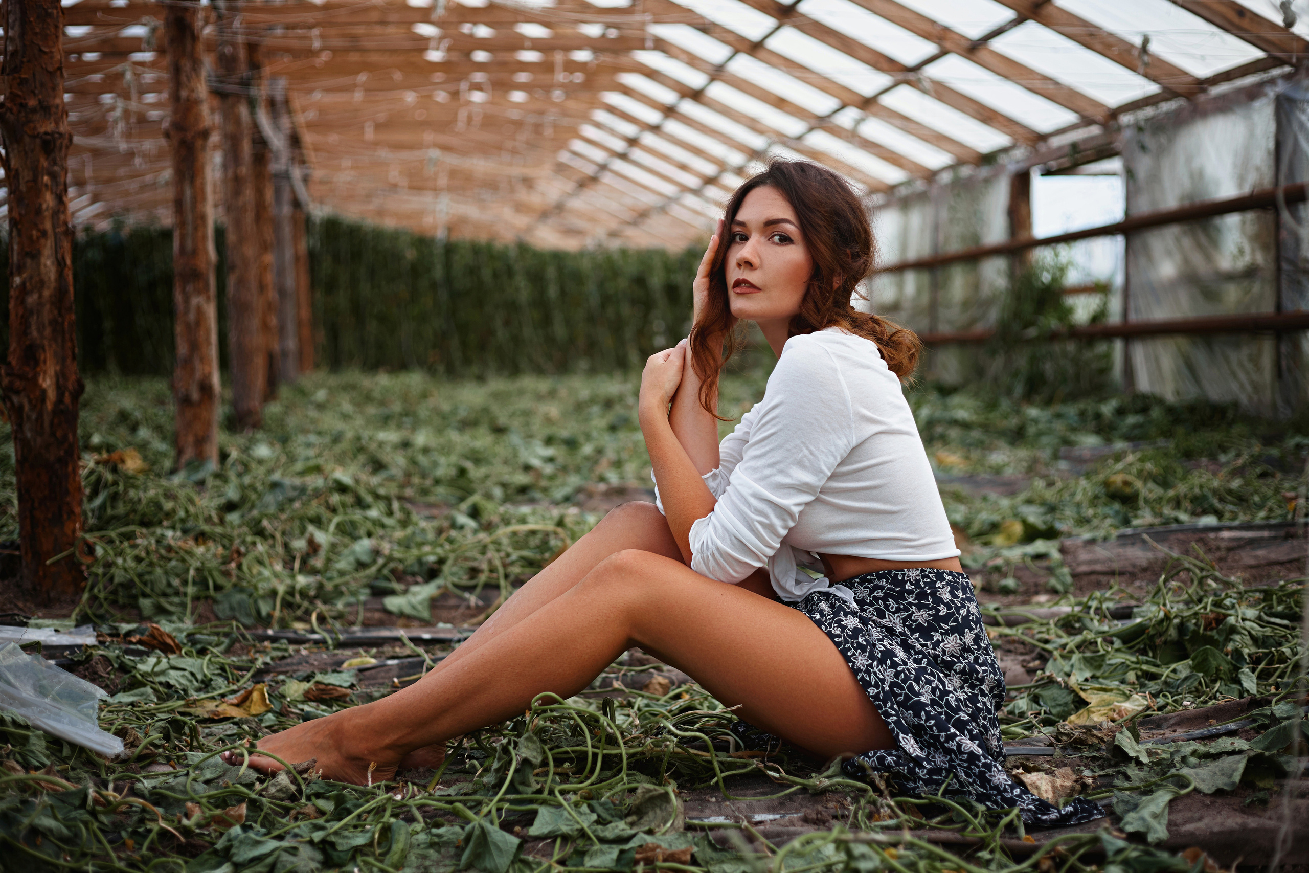 идеи фотосессии для девушки на природе