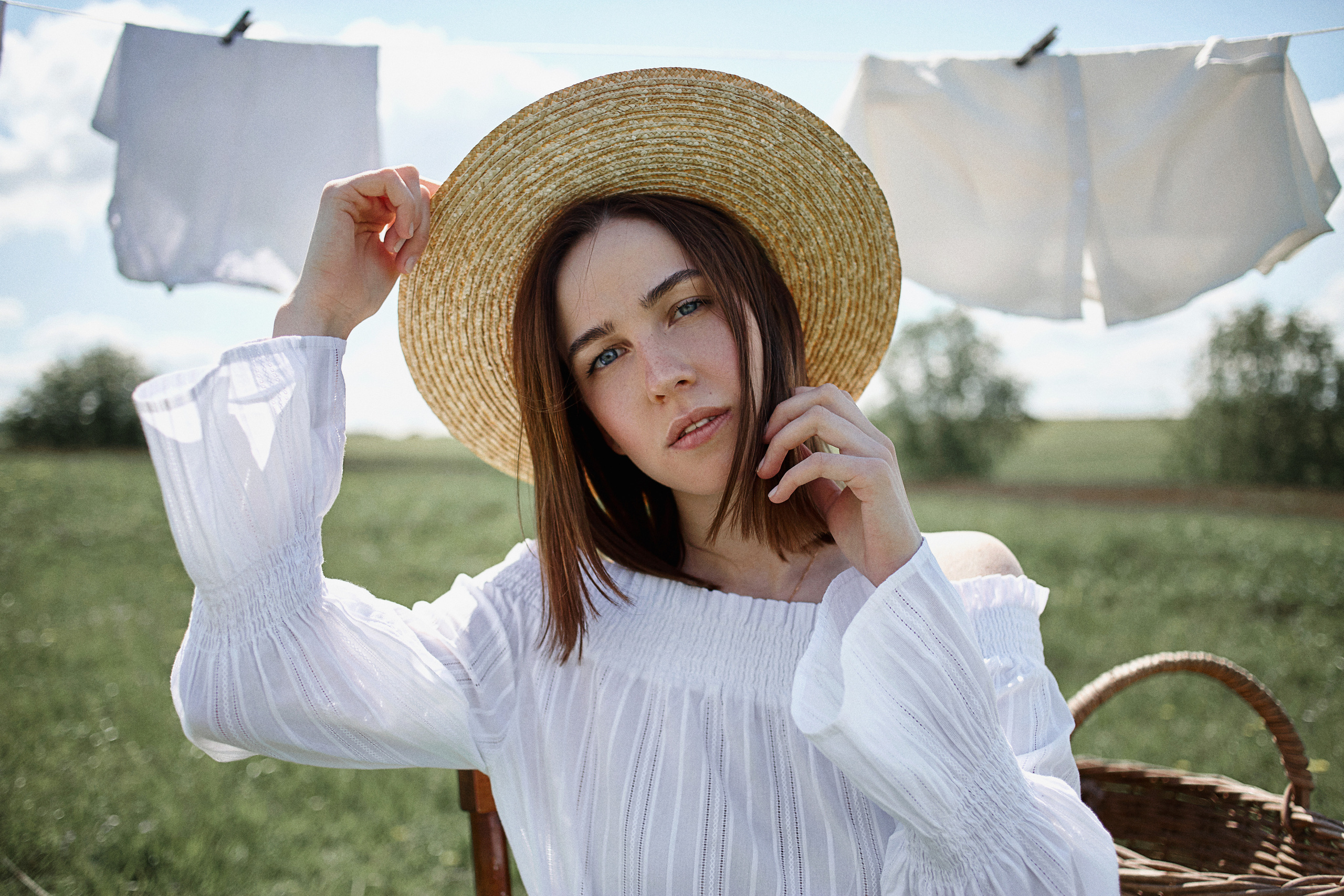 фотосессия для девушки летом