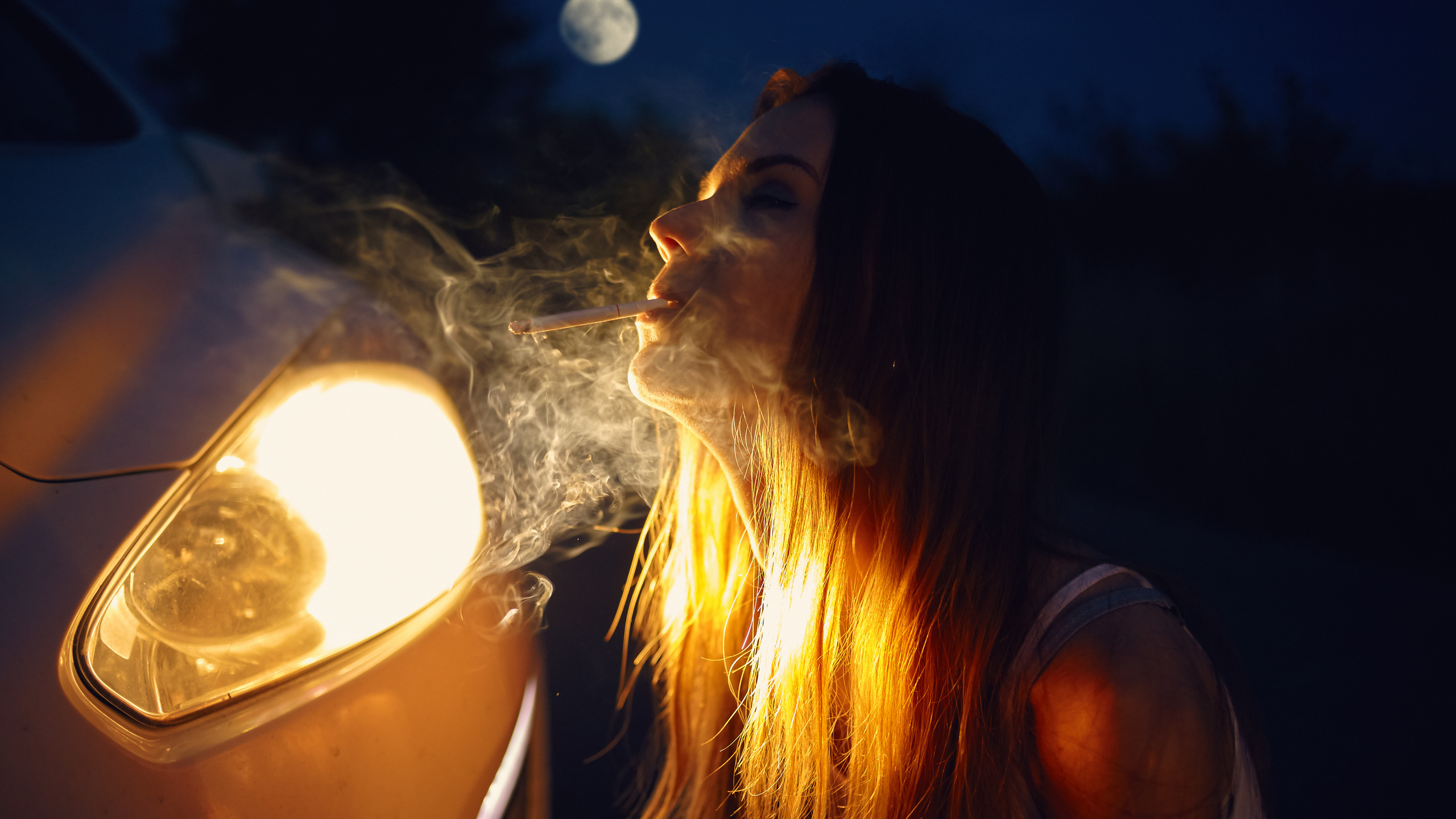 фотосессия для девушки ночью