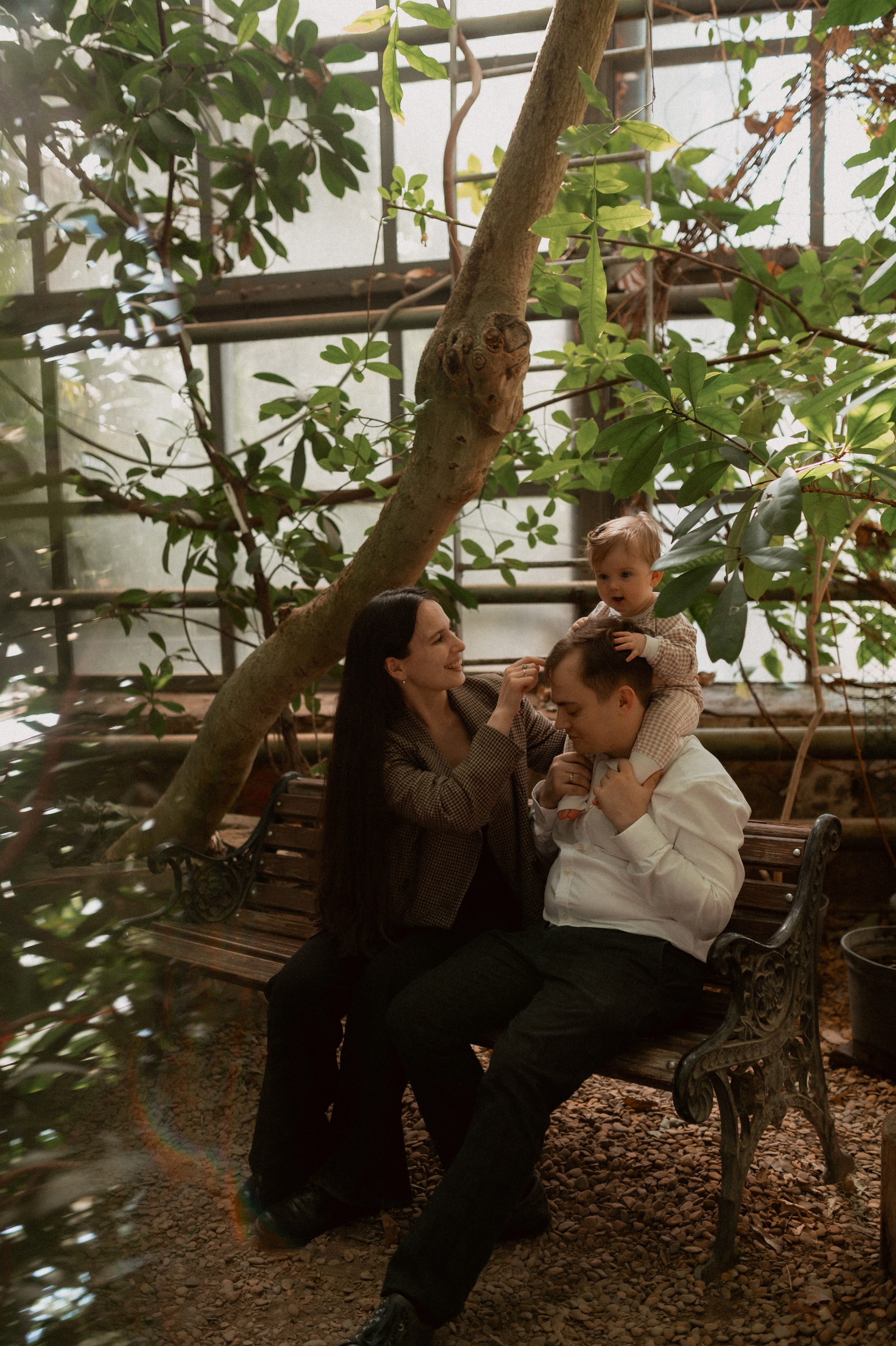 Илья, Ирина и Ева в Оранжерее. Семейный и свадебный lifestyle-фотограф в Москве Мария Петрова