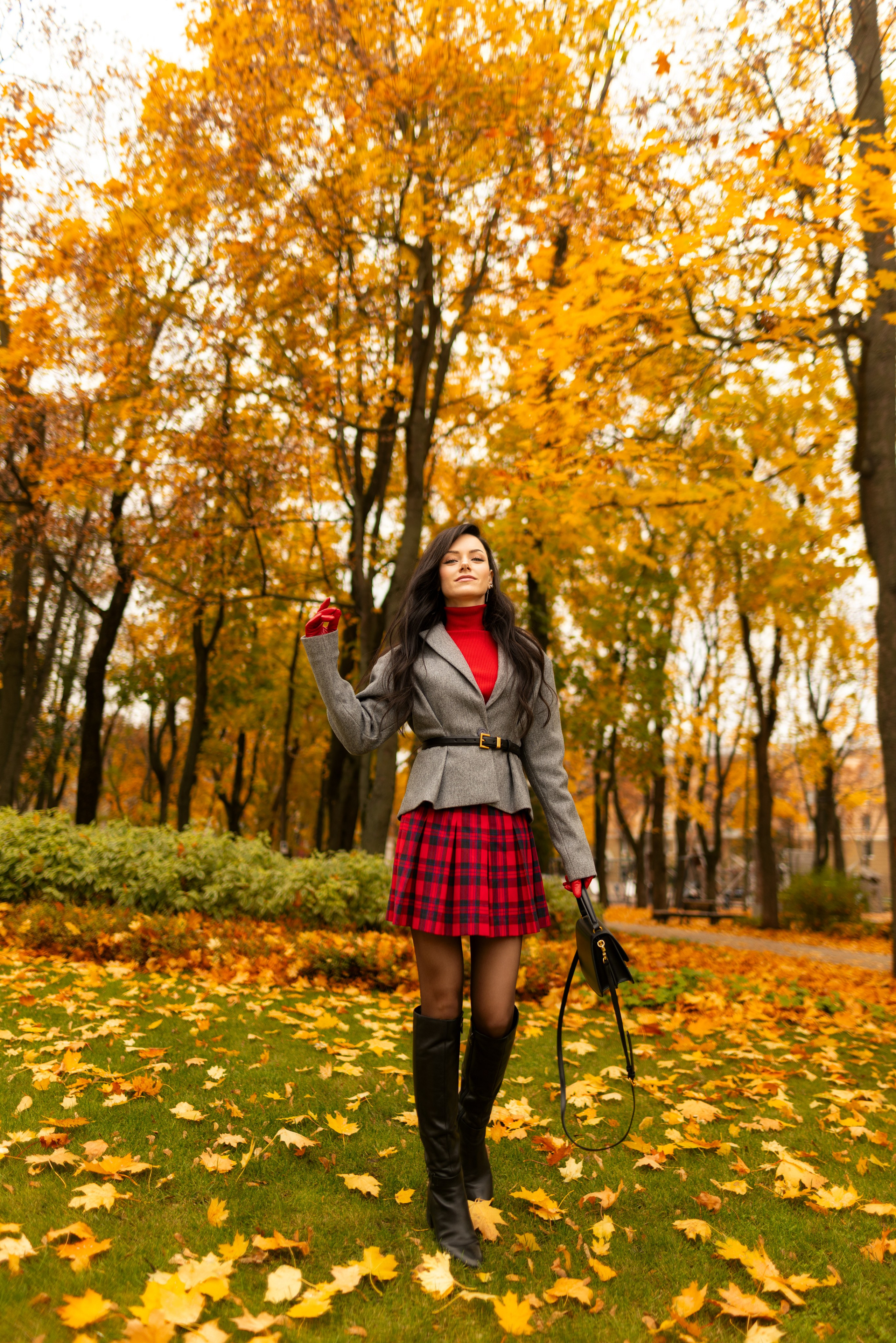 Фотосет с Екатериной в парке на осеннюю тему для «себя»