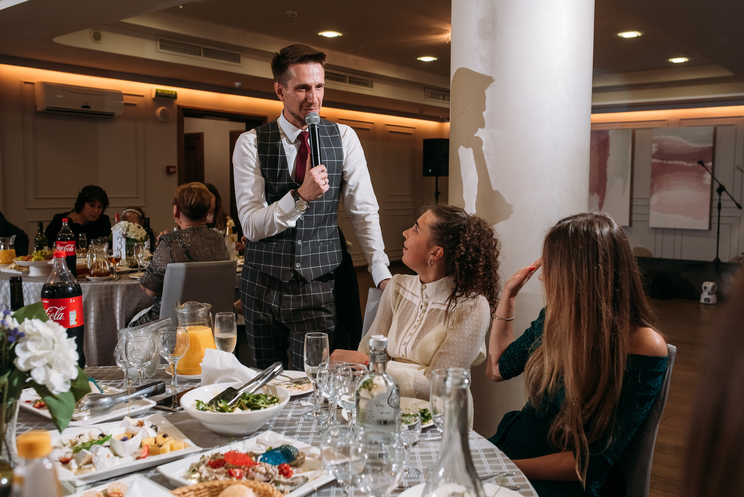 Свадебный банкет Анастасии и Димы. Свадебный фотограф в Санкт-Петербурге Афонин Андрей