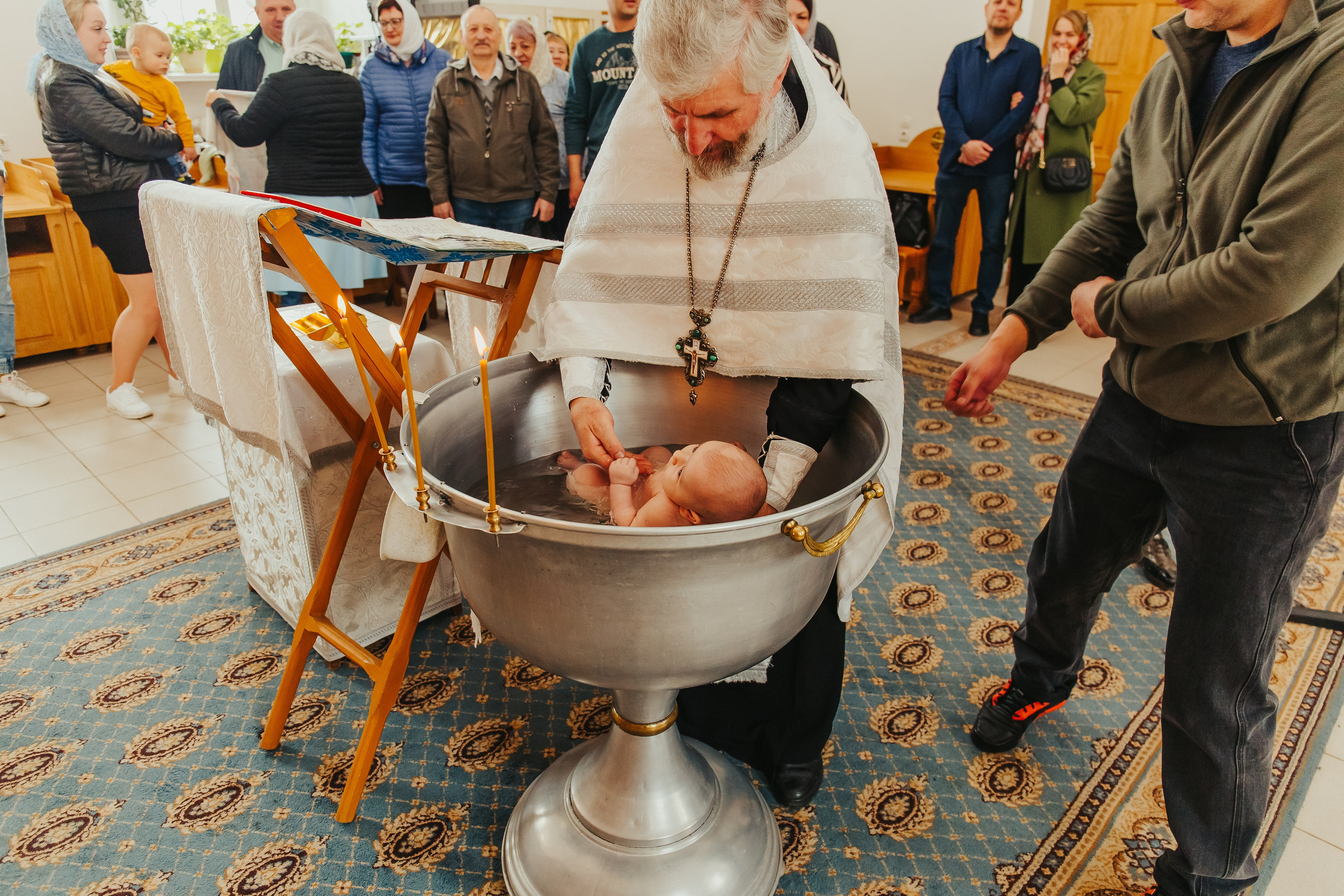 Фотосъемка крещения ребенка. Фотограф новорожденных и детский в Сергиевом Посаде Кругликова Юлия
