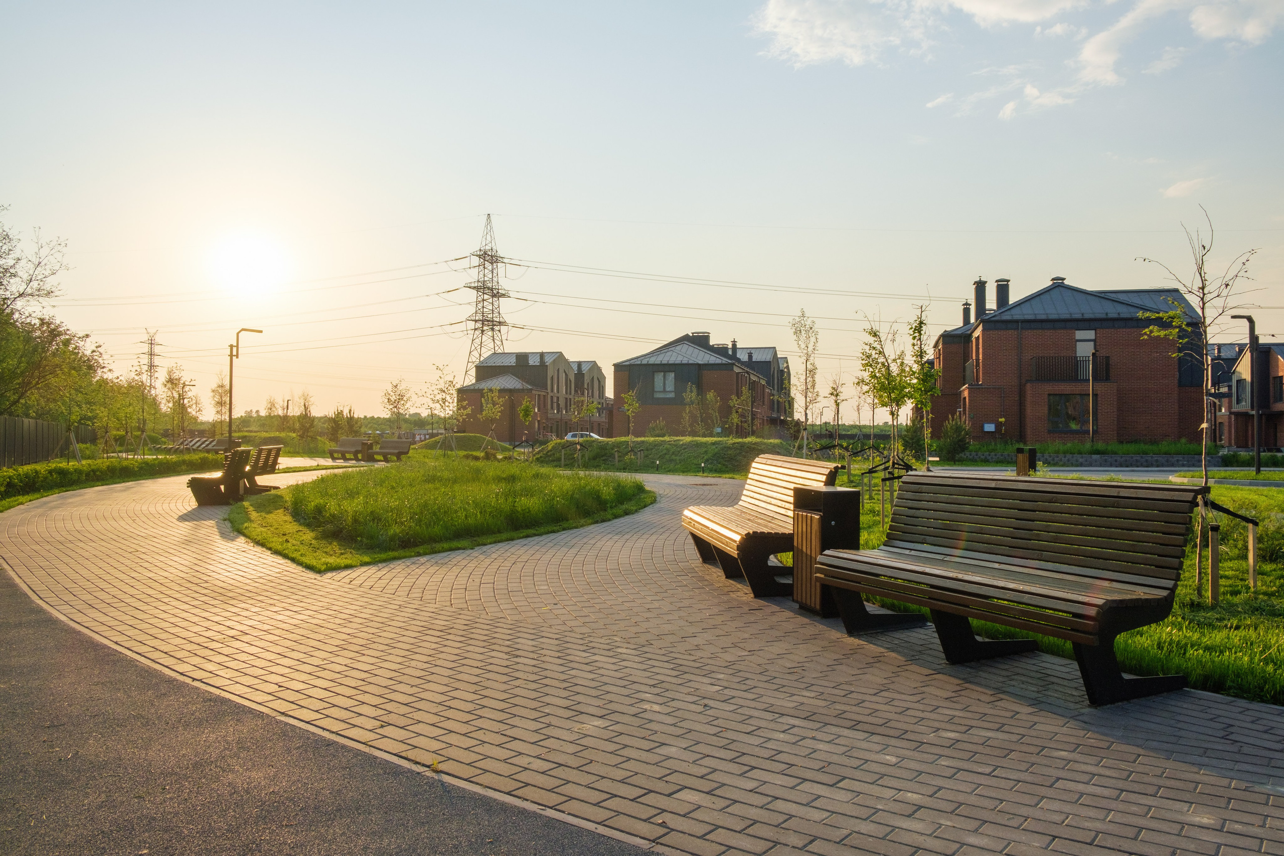 Архитектурная фотосъёмка коттеджного посёлка