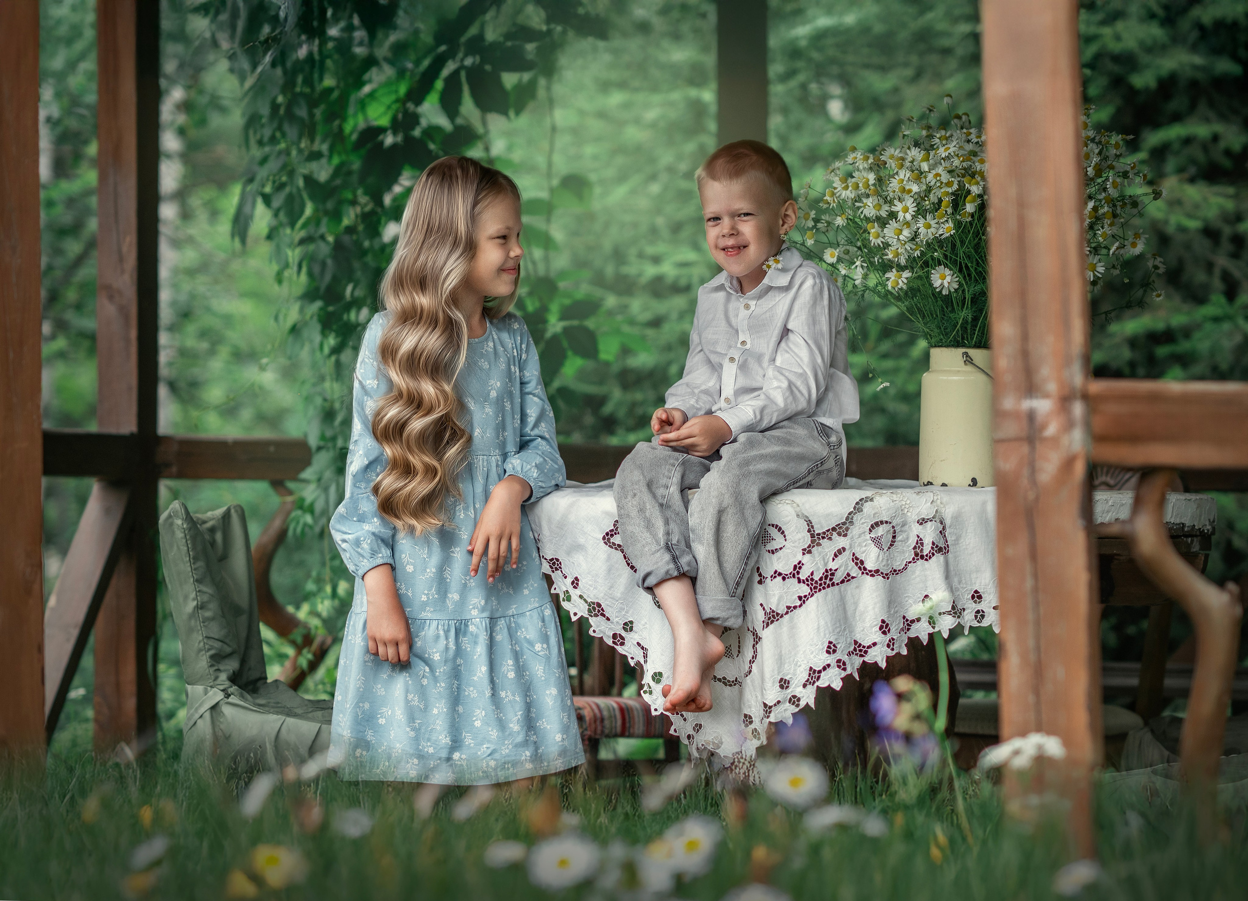 В САДУ. Семейный фотограф Екатеринбург Лора Мур