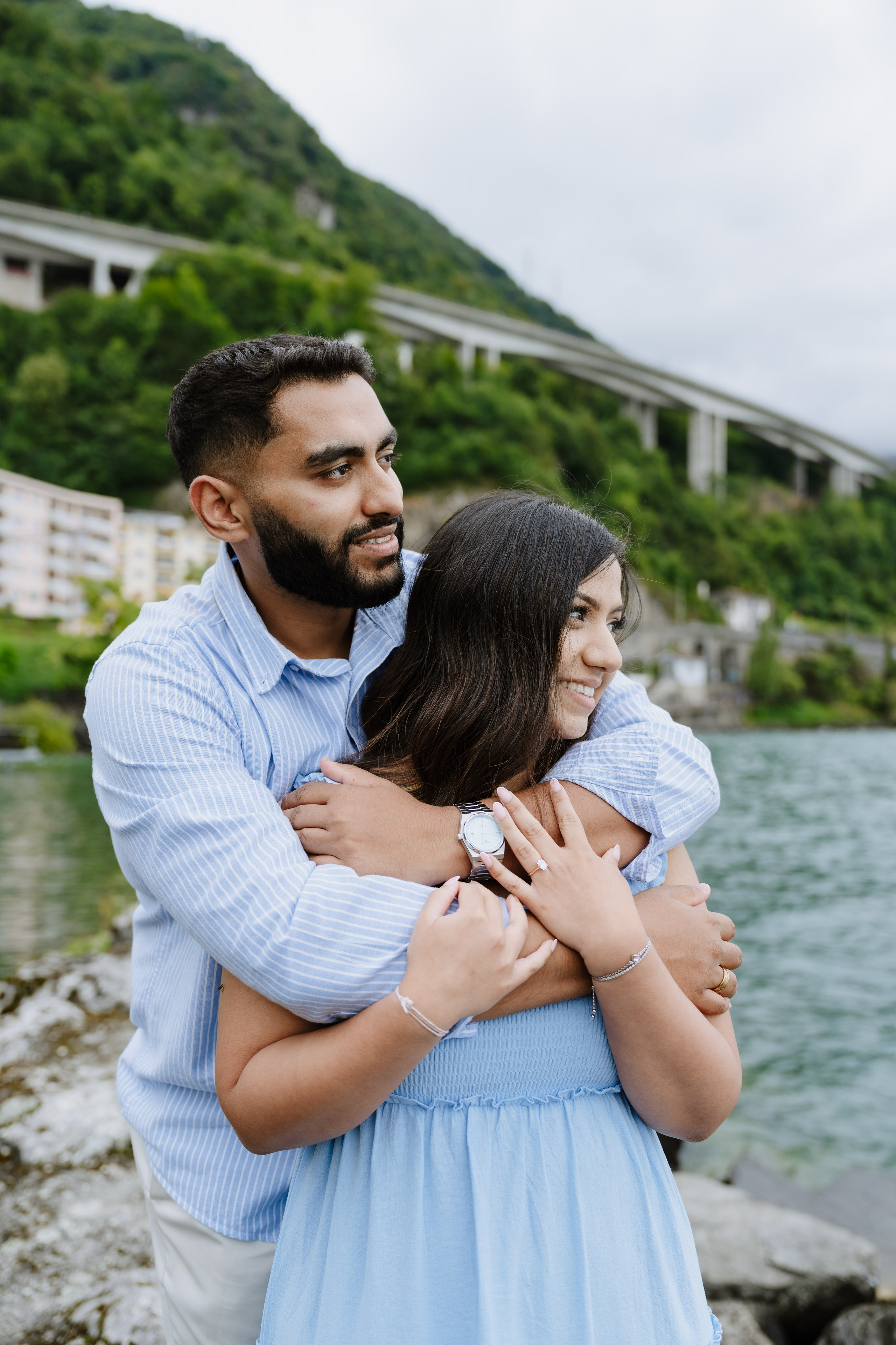Krishna & Ravi | Proposal Montreux. Professional Wedding Photographer Geneva & Romande Switzerland | Tanya Creator