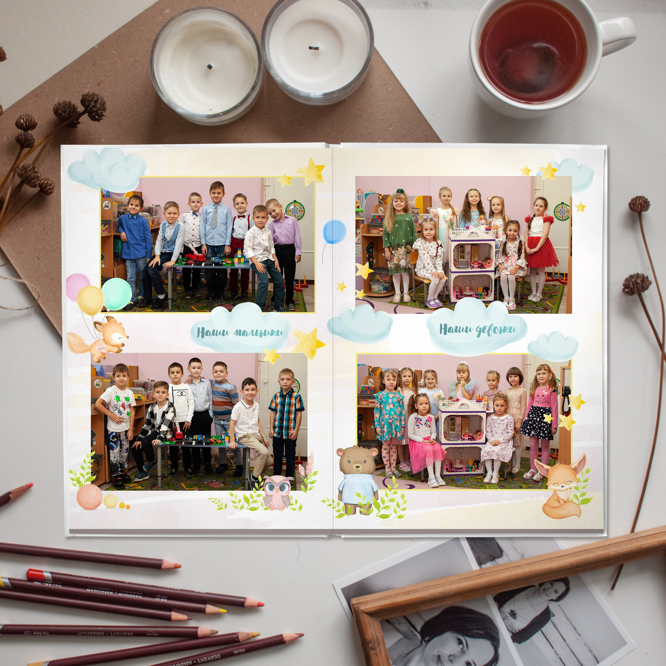 Альбом на 3 разворота. Семейный, школьный фотограф в Нижнем Новгороде Елена Сентюрева