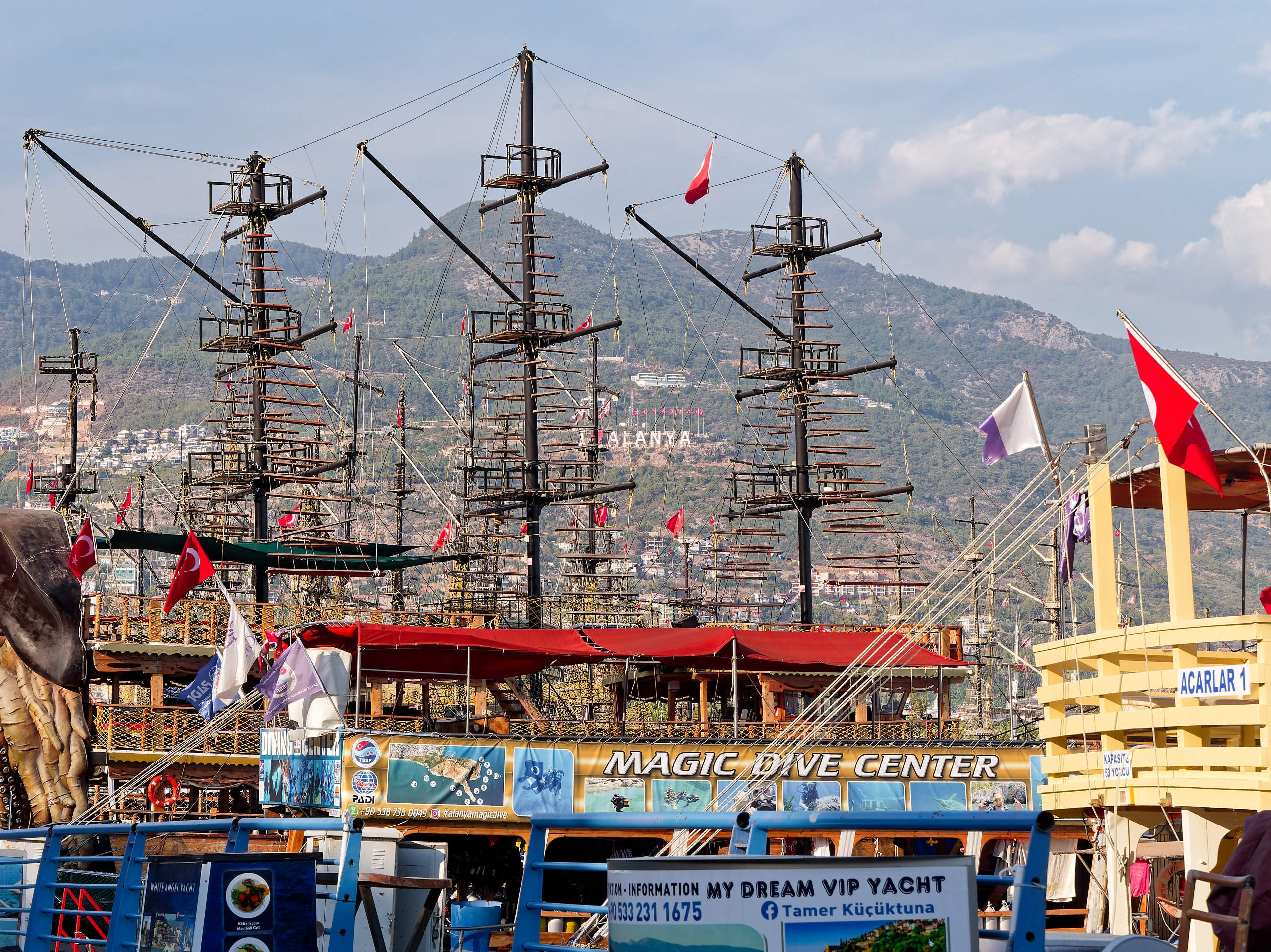 Алания 2025, порт и парк. Избранные фотографии