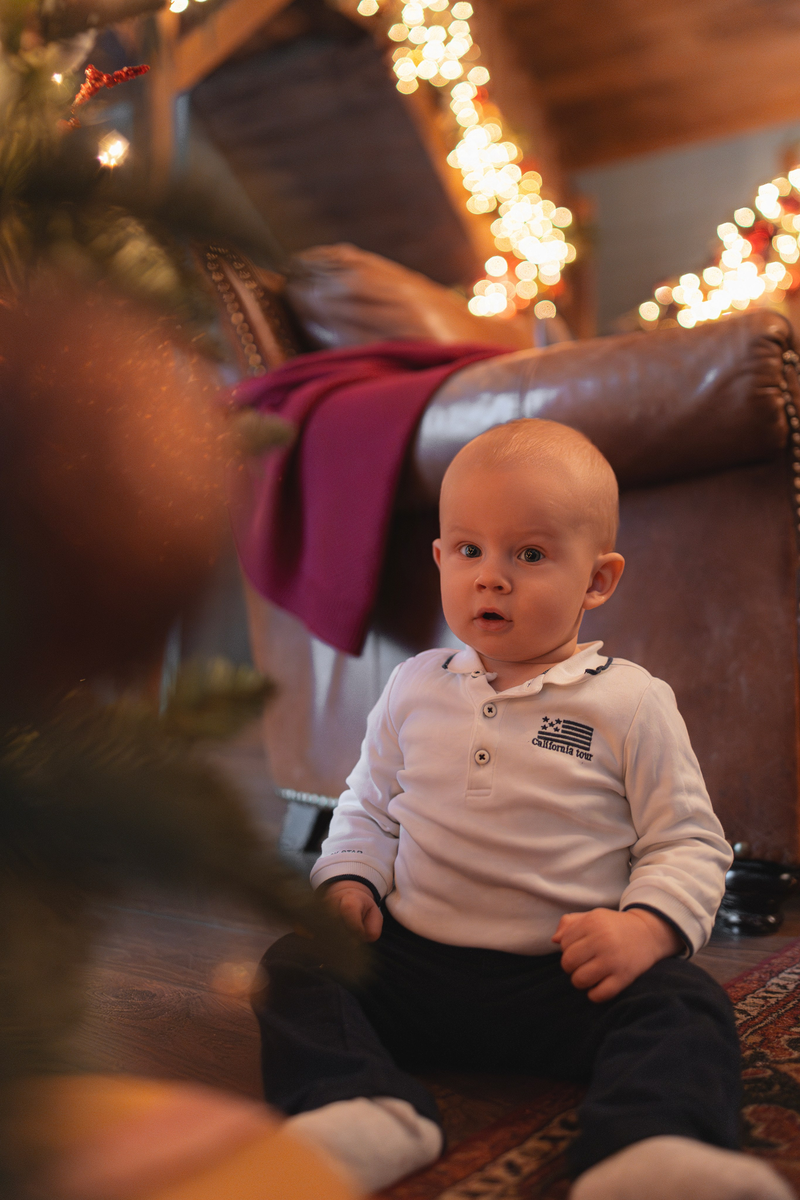 Новогодняя фотосессия в студии Мимика — зал Шале. Семейный фотограф в Москве 📸